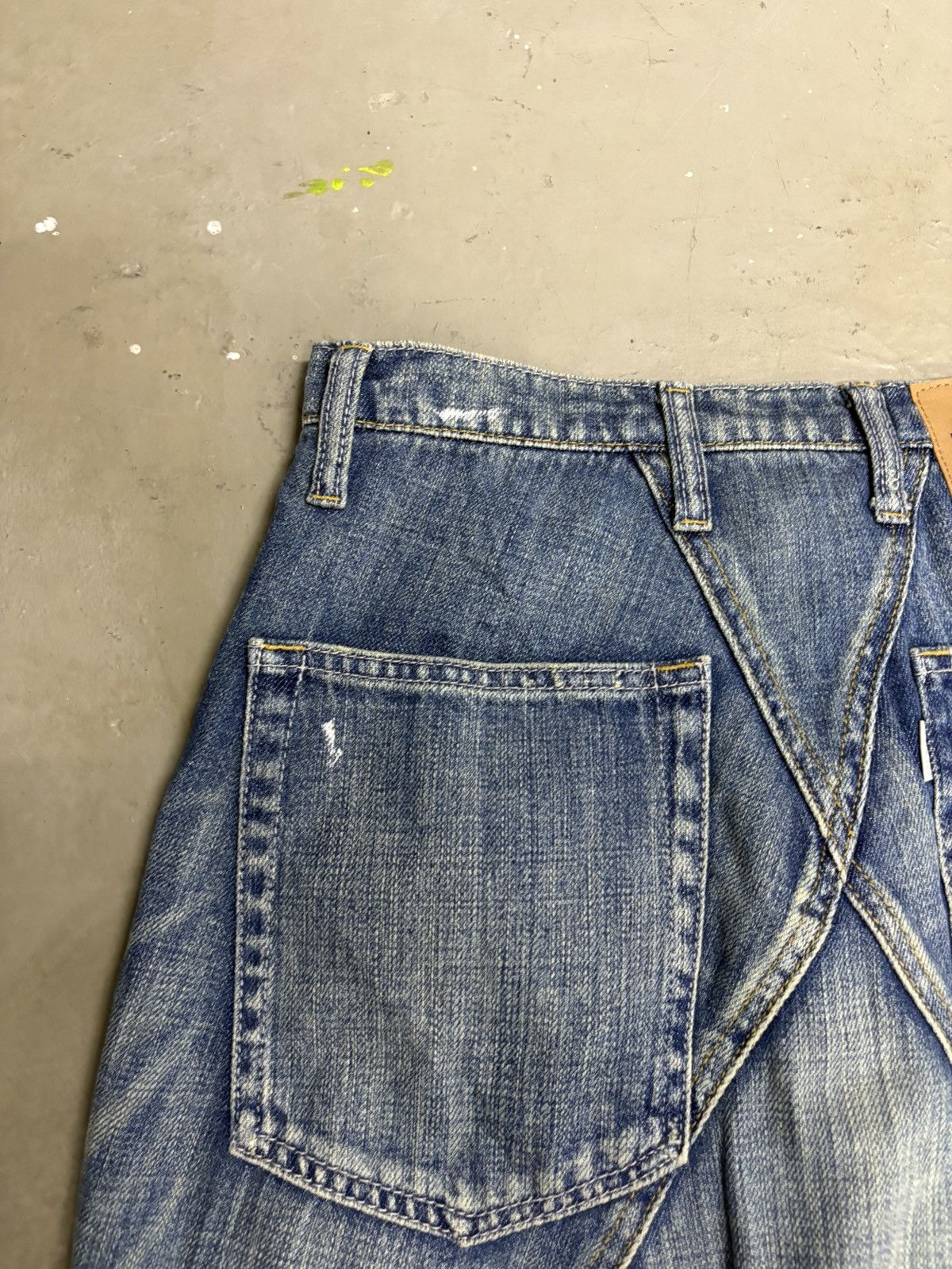 Issey Miyake × Ne-Net Ne-Net Issey Miyake Paint Splatter Patchwork Capri Pants Size US 30 / EU 46 - 12 Thumbnail