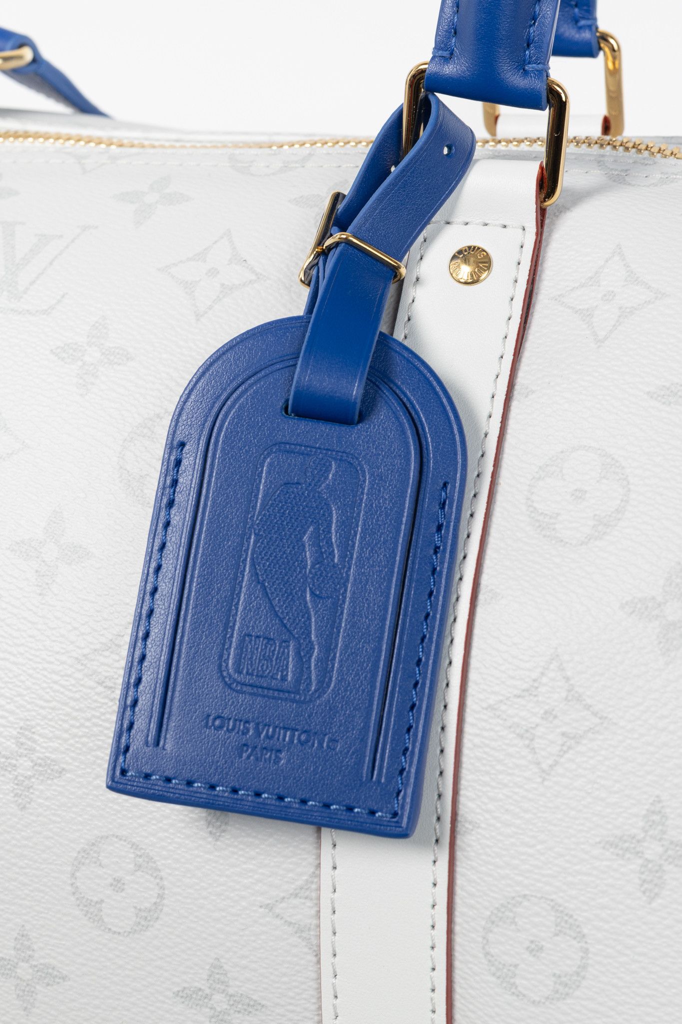 Louis Vuitton × NBA Louis Vuitton Keepall 55 Bandouliere Basketball Monogram Bag Size ONE SIZE - 9 Thumbnail