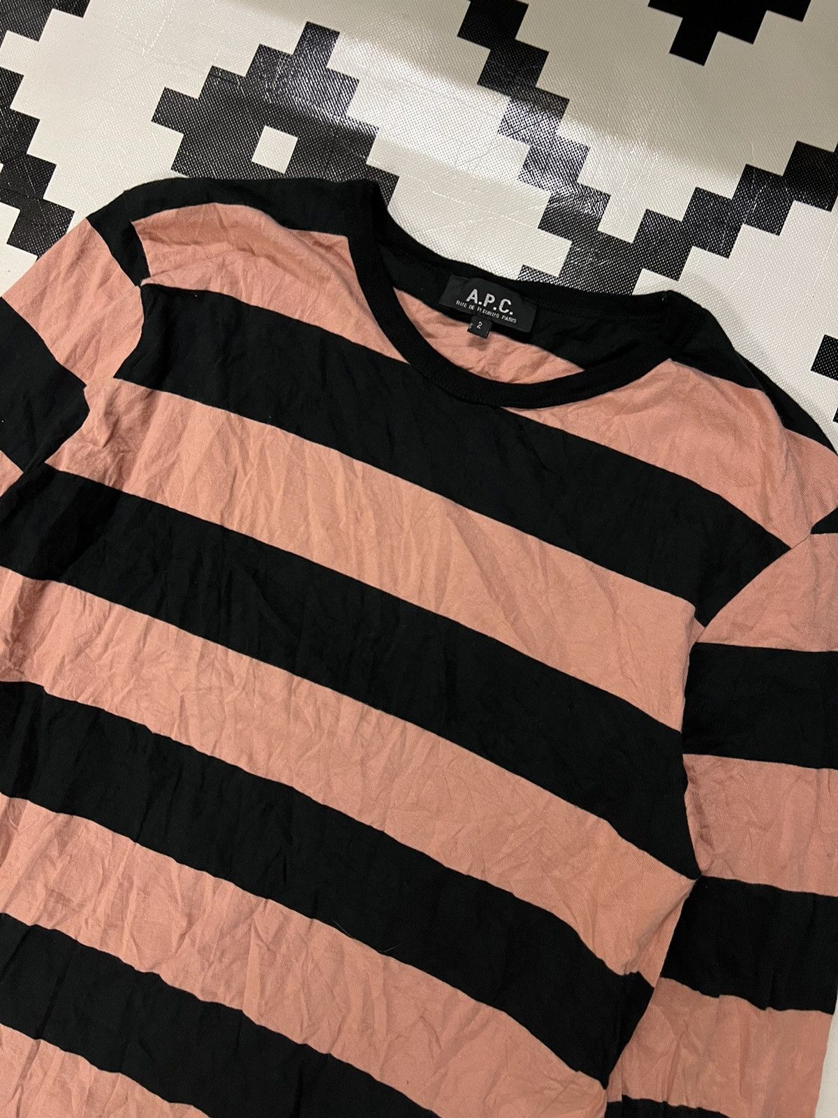 A.P.C. × Designer A.P.C Longsleeve Stripe Teee Size S / US 4 / IT 40 - 2 Thumbnail