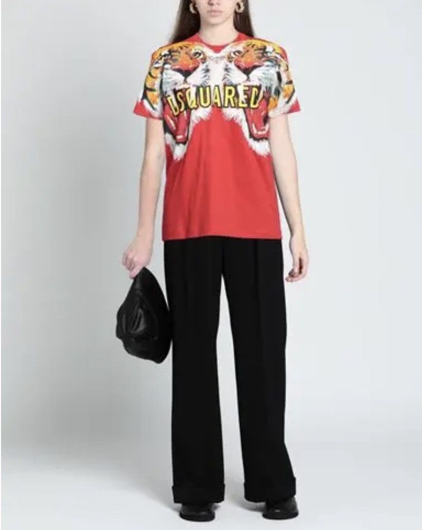 Dsquared2 DSQUARED2 Tiger Printed Unisex Jersey T-Shirt size L Size US L / EU 52-54 / 3 - 5 Thumbnail