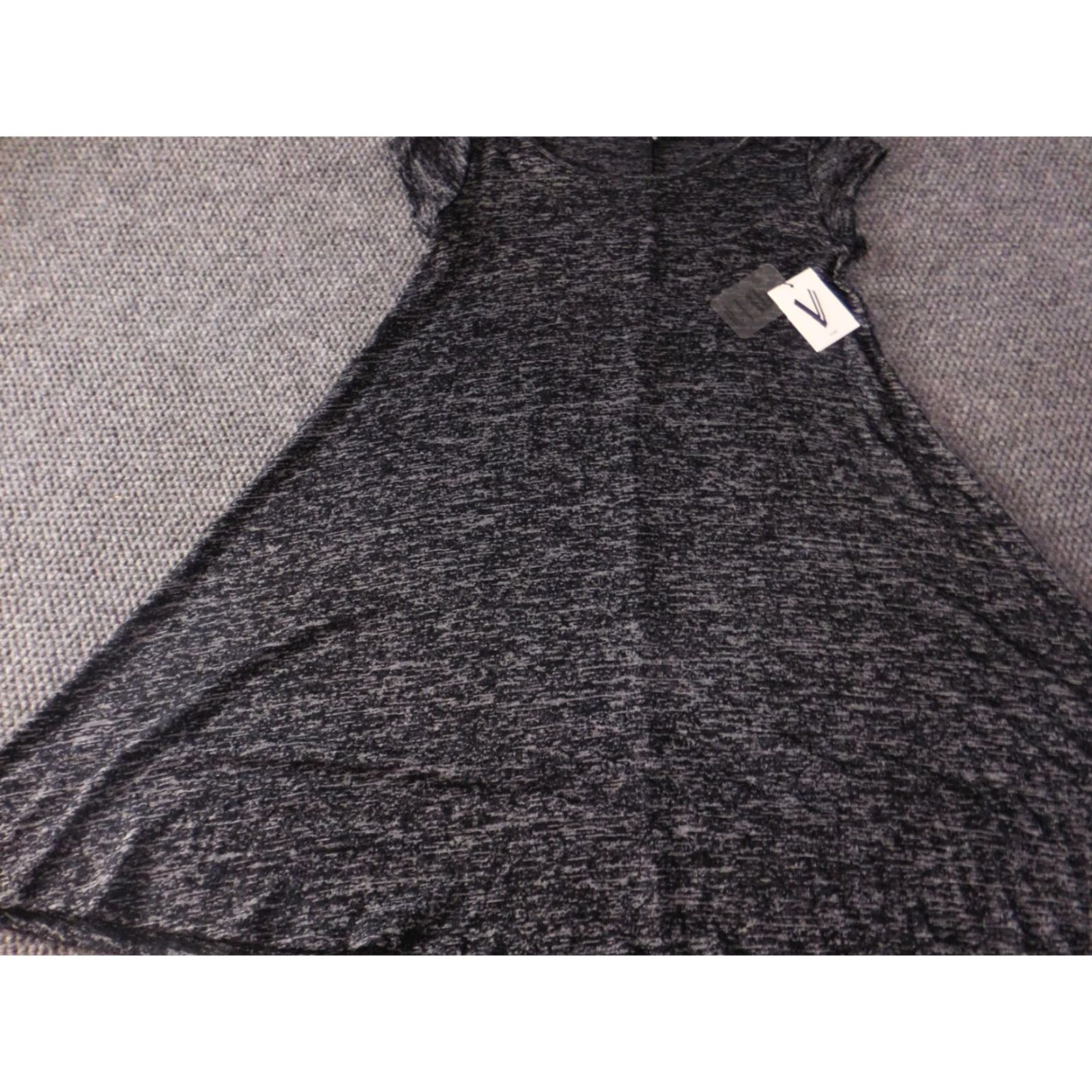 VIBE Vibe Womens Dress A-line Zip Crew Neck Short Sleeve Knee Length Medium Blue Crochet Knit Polyester Vibe Sportswear Regular Size M Dress Shirt? Size M / US 6-8 / IT 42-44 - 3 Thumbnail