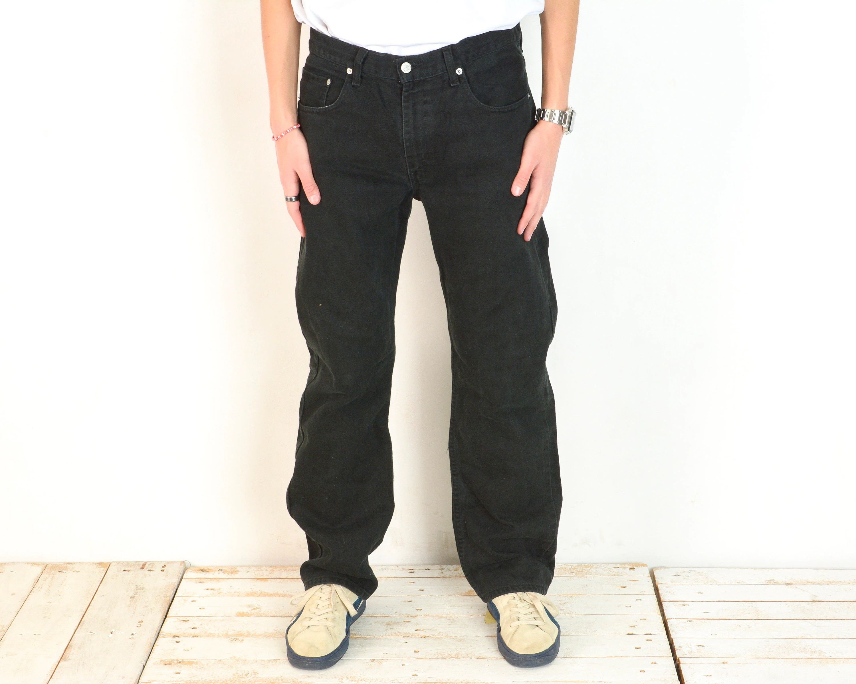 Levi's LEVIS 752 Men W38 L32 Regular Fit Straight Leg Jeans Denim Size US 38 / EU 54 - 2 Thumbnail