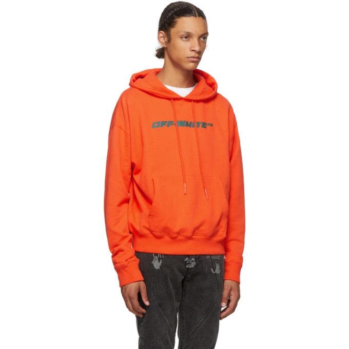 Off-White Orange Trellis Worker Logo Oversized Hoodie Size US M / EU 48-50 / 2 - 3 Thumbnail