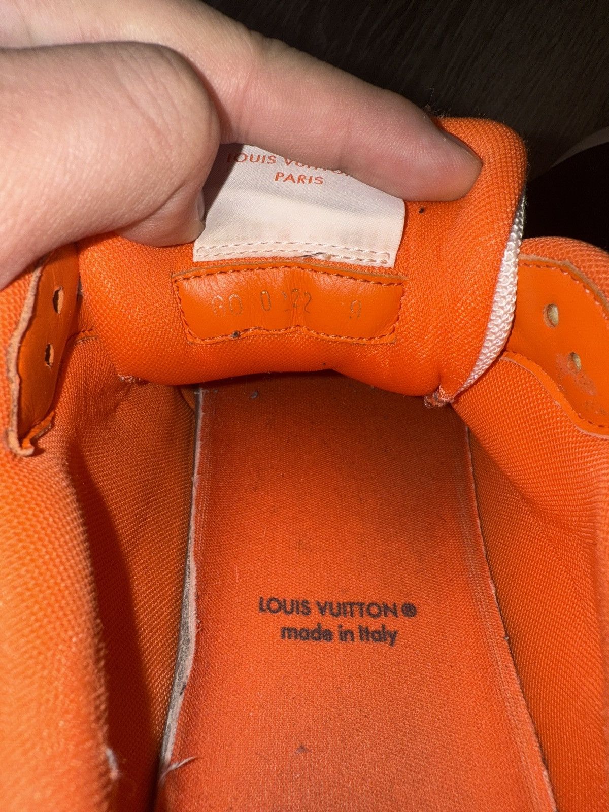 Louis Vuitton LV TRAINER MONOGRAM DENIM ORANGE Size US 9 / EU 42 - 6 Thumbnail