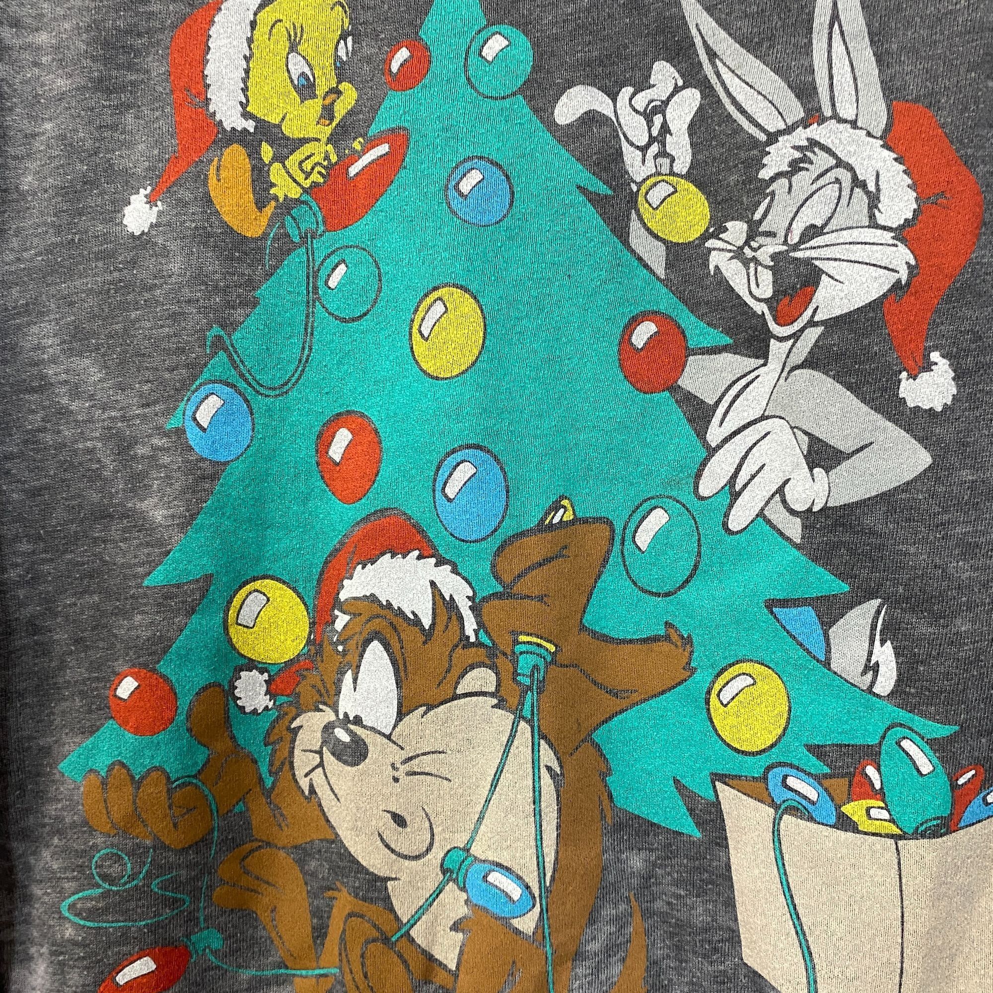 Junk Food Looney Tunes Cartoon Christmas Sweatshirt Extra Small Size US XS / EU 42 / 0 - 2 Thumbnail
