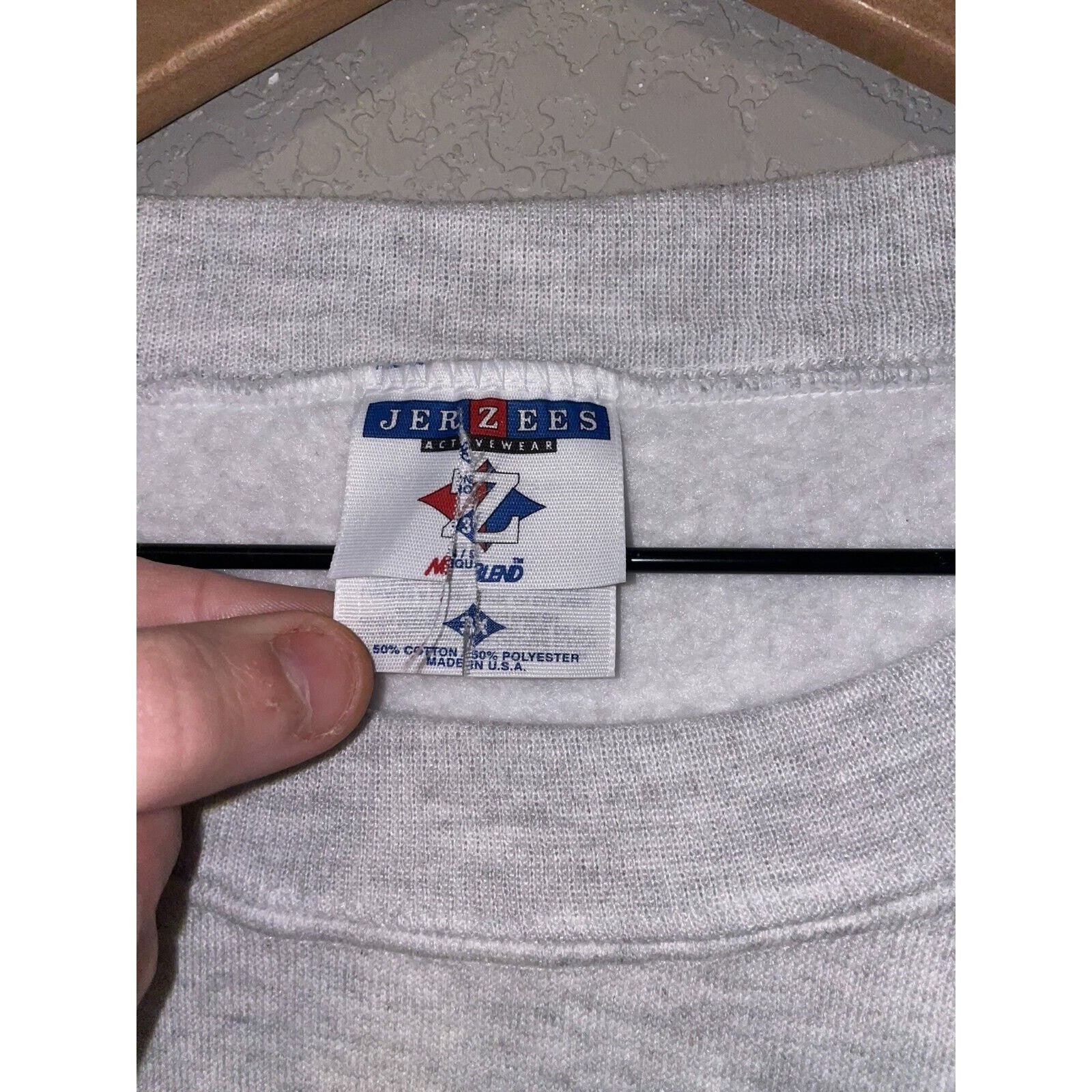 Jerzees Vintage Gray Jerzees Sweatshirt Captain Daveman Field 90s 3X Size US XXL / EU 58 / 5 - 6 Thumbnail