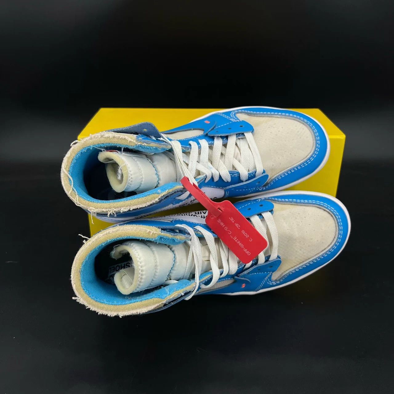 Off-White Off-White x Air Jordan 1 University Blue Size 42 Worn 2x Size US 9 / EU 42 - 5 Thumbnail