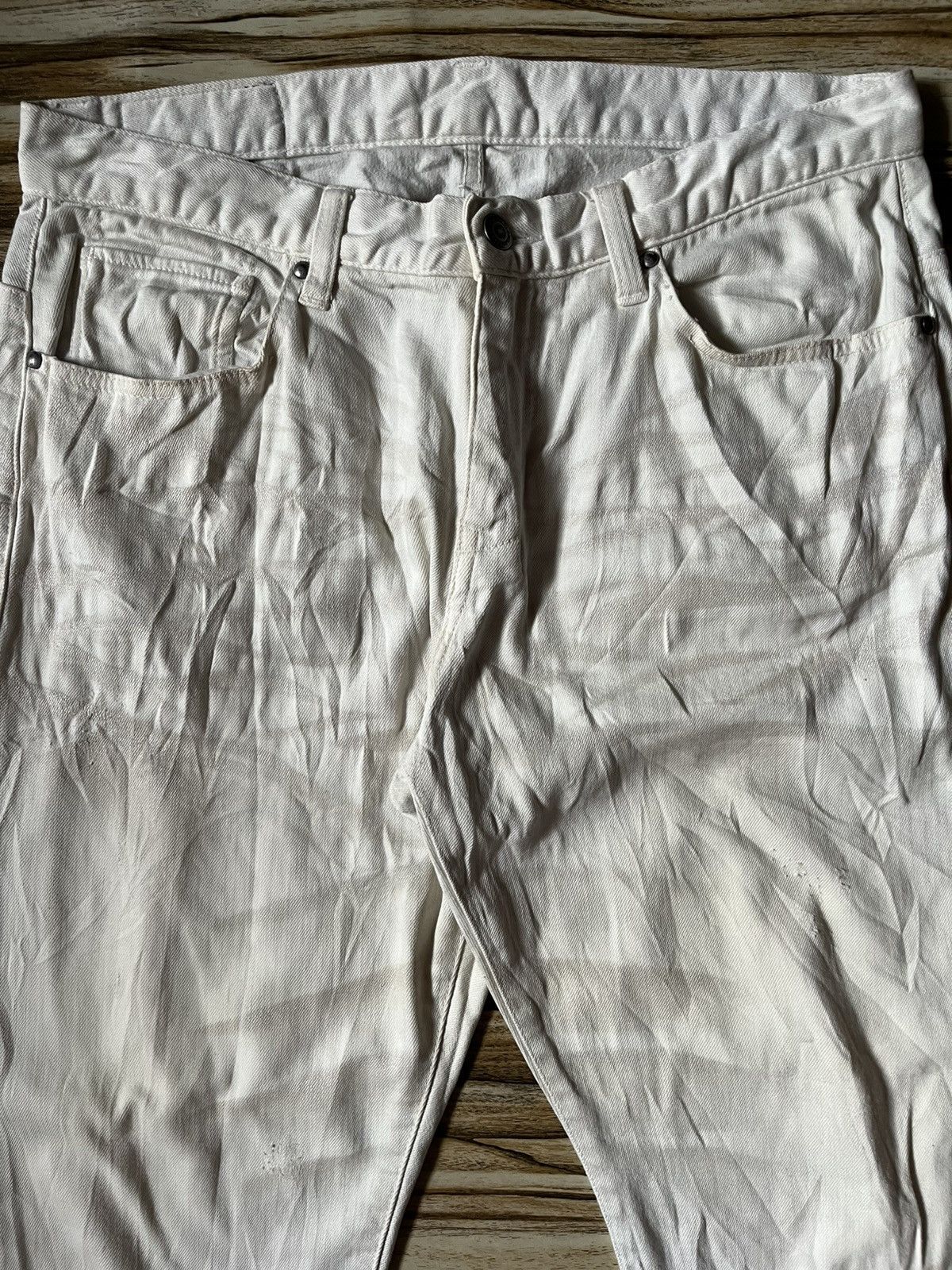 Japanese Brand Y2K Luster Clawmark White Jeans Dior Inspired Size US 34 / EU 50 - 1 Thumbnail