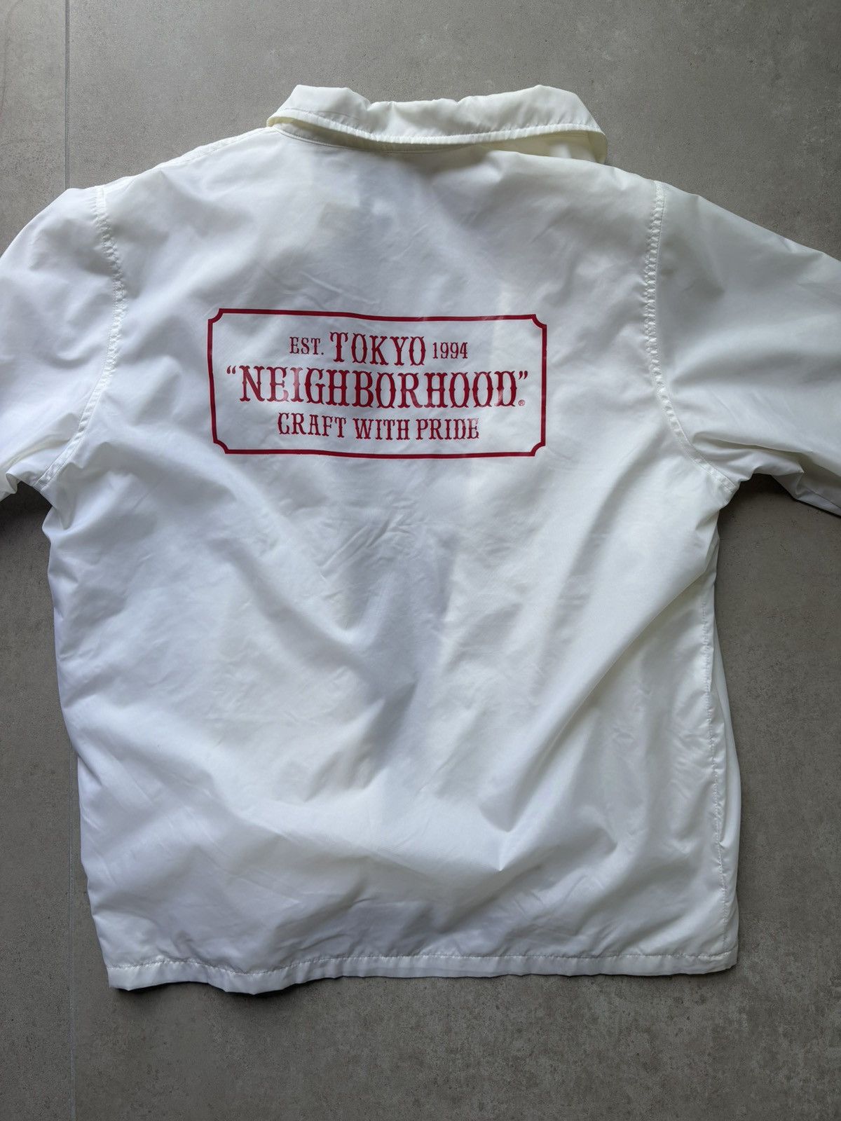 Neighborhood Neighborhood white windbreaker jacket Size US XL / EU 56 / 4 - 2 Thumbnail