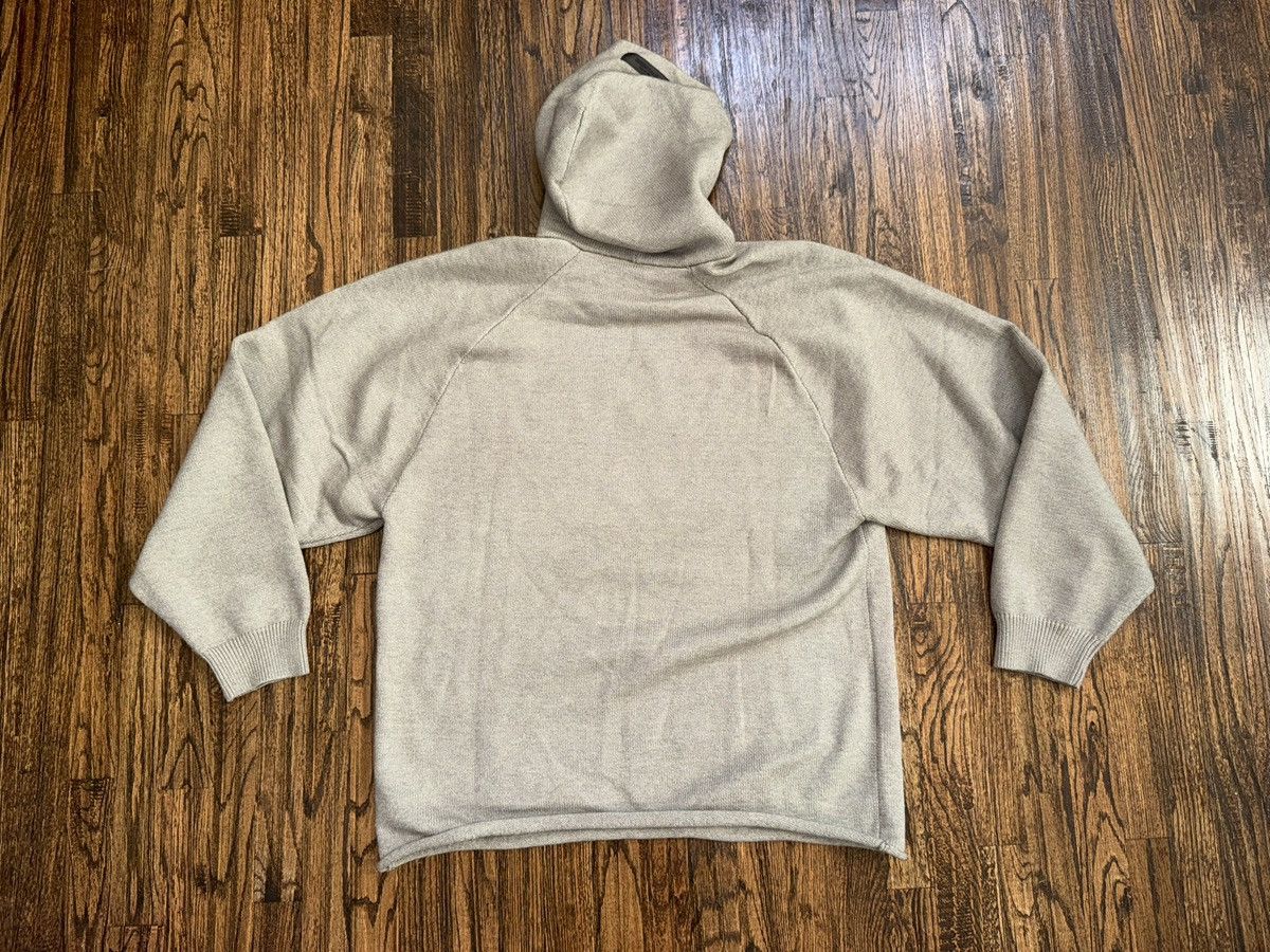 Fear of God Fear of Gods Essentials 1977 Knit Sweater Hoodie Grey Sz XL Size US XL / EU 56 / 4 - 3 Thumbnail