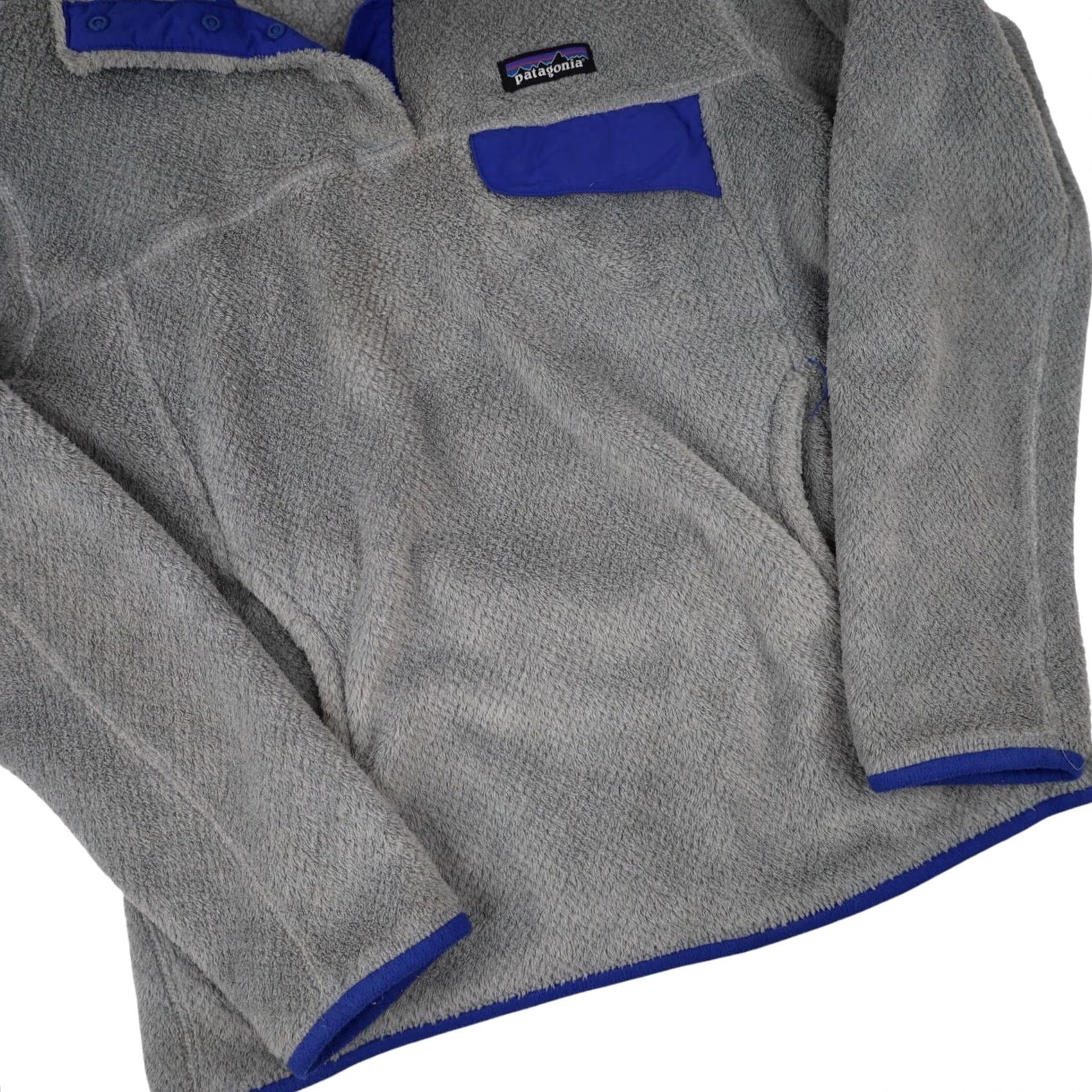 Patagonia VINTAGE Patagonia Womens Medium Pile Snap T Sweater Gray Size M / US 6-8 / IT 42-44 - 3 Thumbnail