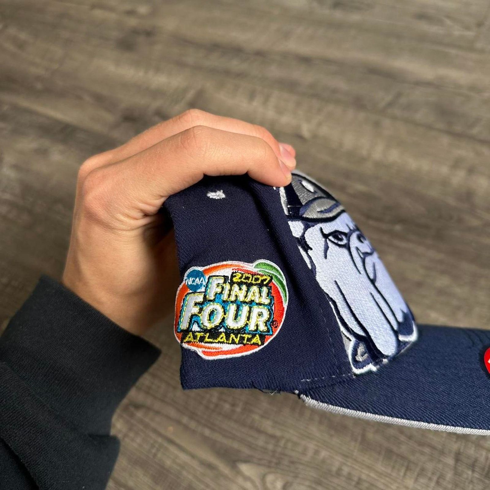 Vintage Vintage 2007 Georgetown NCAA Final Four Basketball Flex Hat Size ONE SIZE - 4 Thumbnail