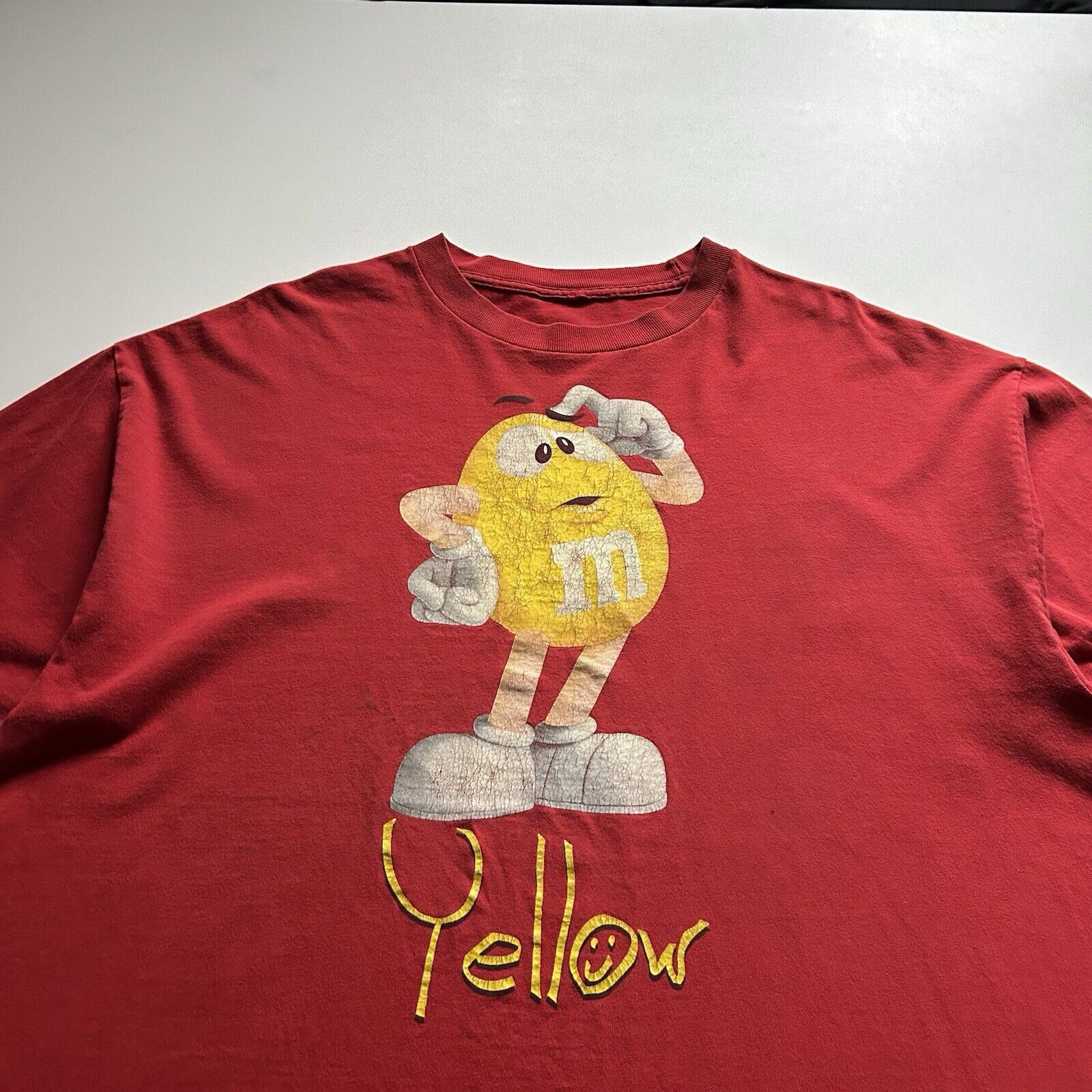 Vintage Vintage Y2K M&M's Yellow Chocolate Promo Graphic T Shirt XXL Size US XXL / EU 58 / 5 - 2 Thumbnail