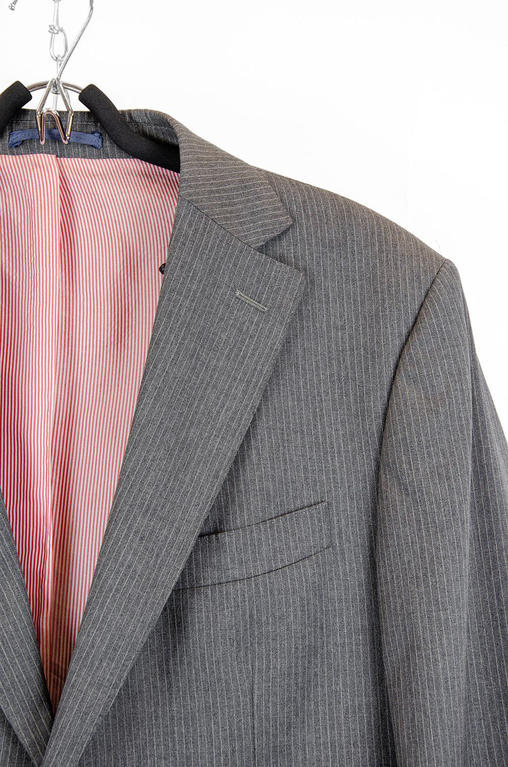 Suitsupply Suitsupply ACORfato Wool Pinstripe Suit 44R EU54 Size 44R - 14 Thumbnail