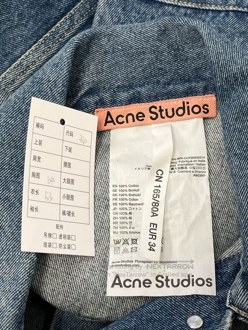Acne Studios Acne Studios Denim Series Classic Loose Fit Washed Denim J Size XXS / US 00 / IT 34 - 4 Thumbnail