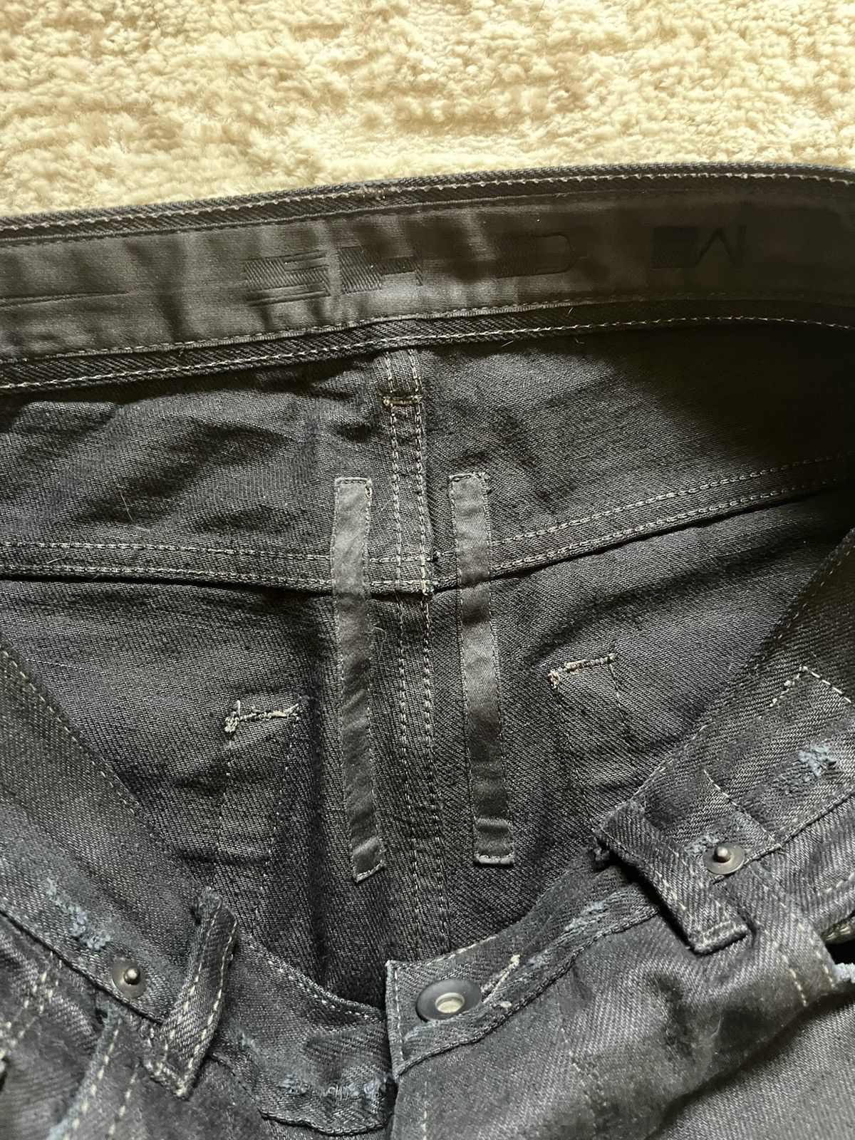Rick Owens AW08 Rick Owens Waxed Detroits Size US 29 - 7 Thumbnail