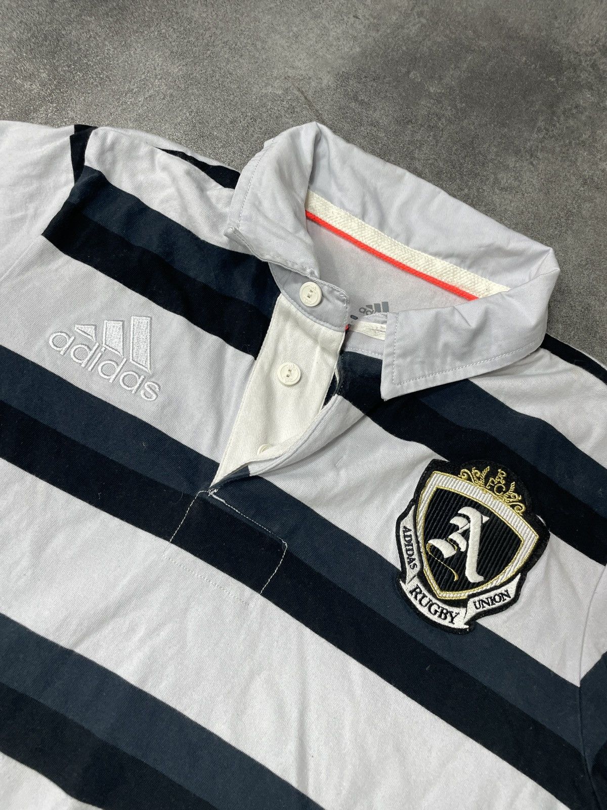Adidas 🔥RARE🔥Adidas Rugby Union Vintage Y2K Polo Tee Rare 90s Size US L / EU 52-54 / 3 - 2 Thumbnail