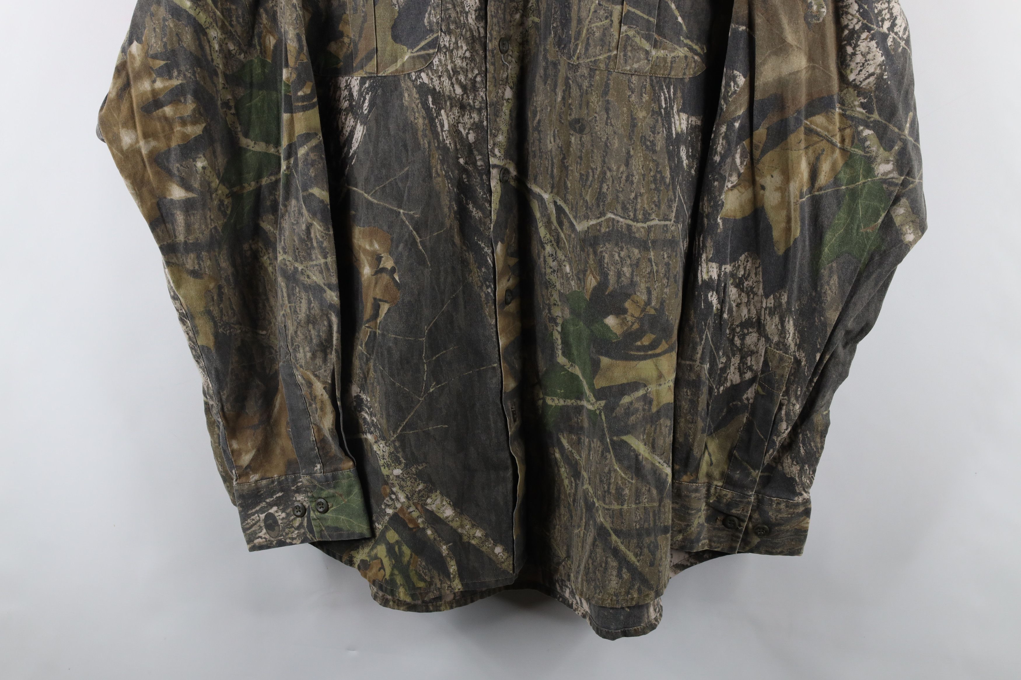 Vintage Vintage 90s Streetwear Camouflage Button Down Shirt Size US XL / EU 56 / 4 - 3 Thumbnail
