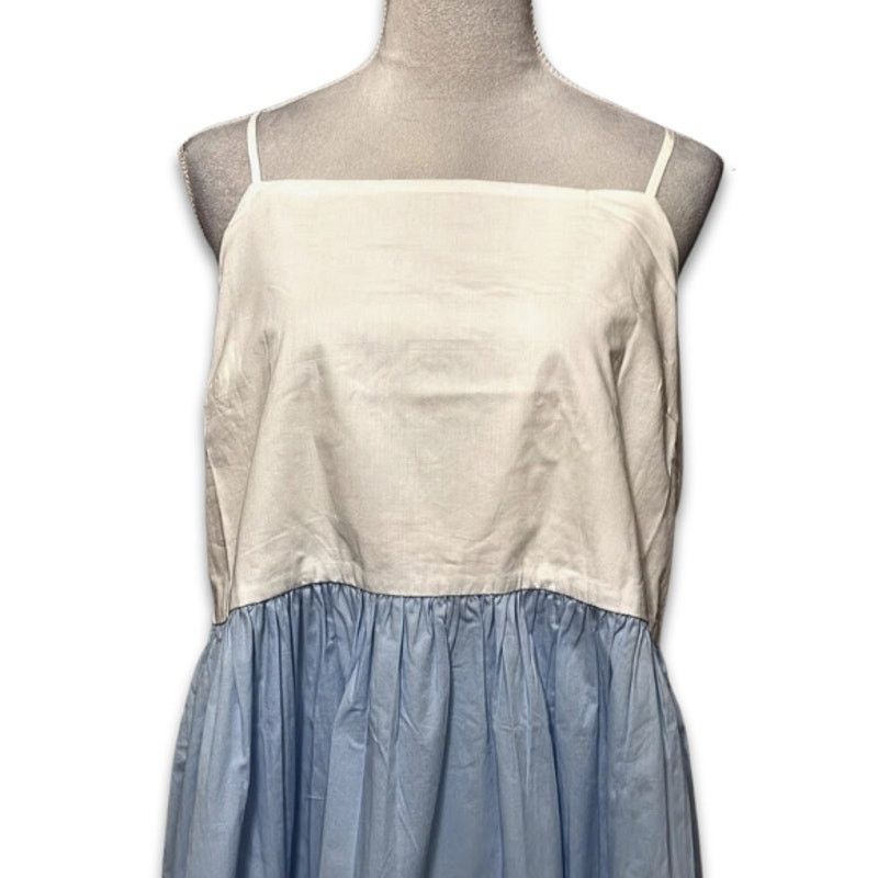 Other Riley & Rae Midi Sundress Spaghetti Straps White/Blue XL NWT Size XL / US 12-14 / IT 48-50 - 3 Thumbnail