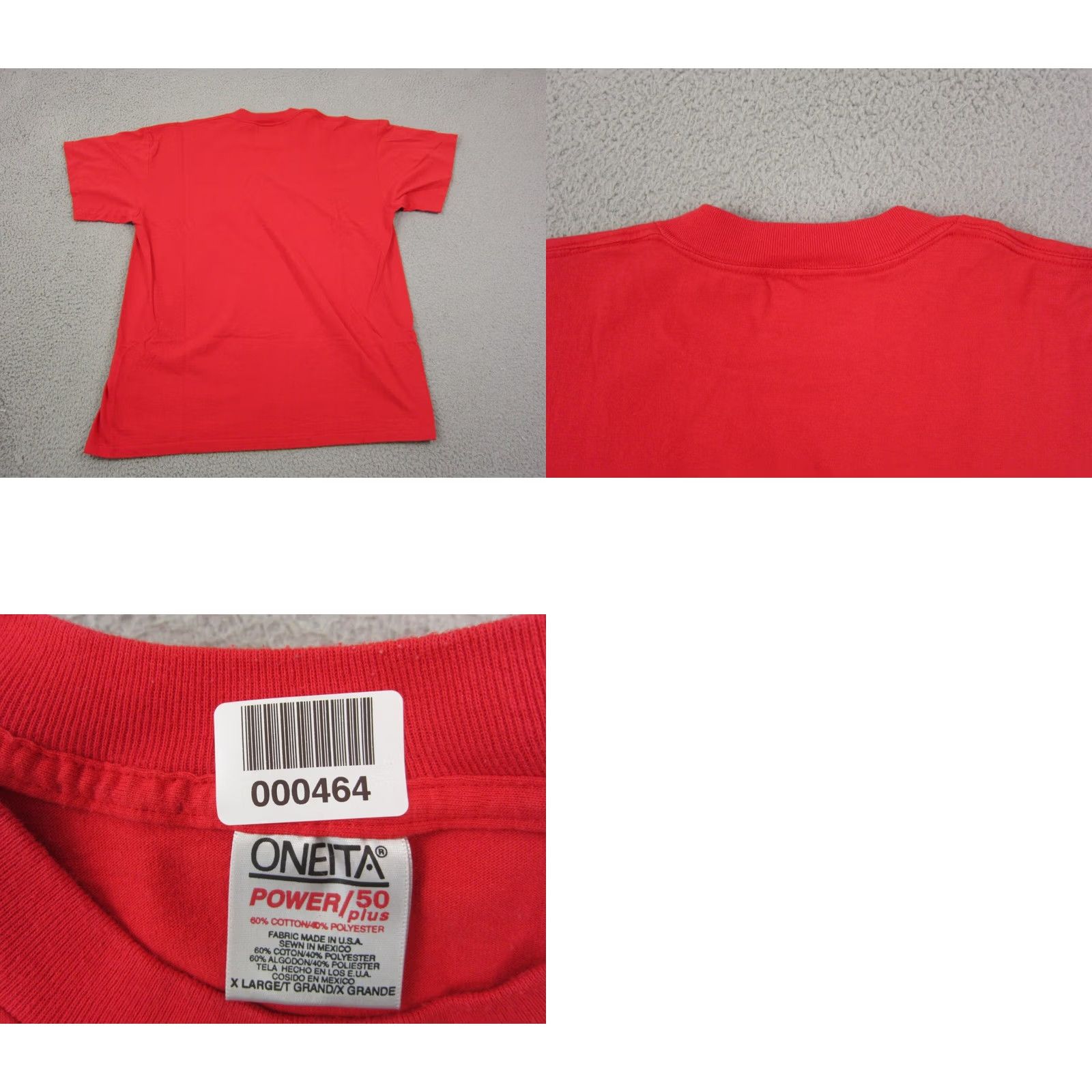 Vintage VINTAGE Oneita Great American Cattle Drive Shirt XL Red USA Shirt Mens XL Red Logo Cotton Polyester T-Shirt USA Vintage Size US XL / EU 56 / 4 - 9 Thumbnail