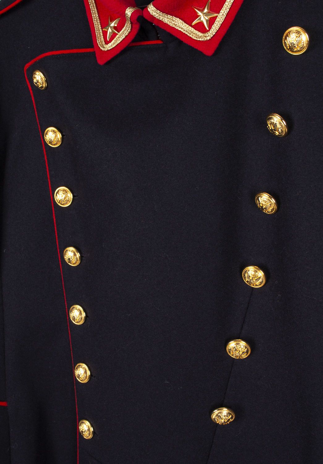 Dolce & Gabbana Dolce Gabbana Men Coat Vintage Military Officer Long, IT48/M Size US M / EU 48-50 / 2 - 3 Thumbnail