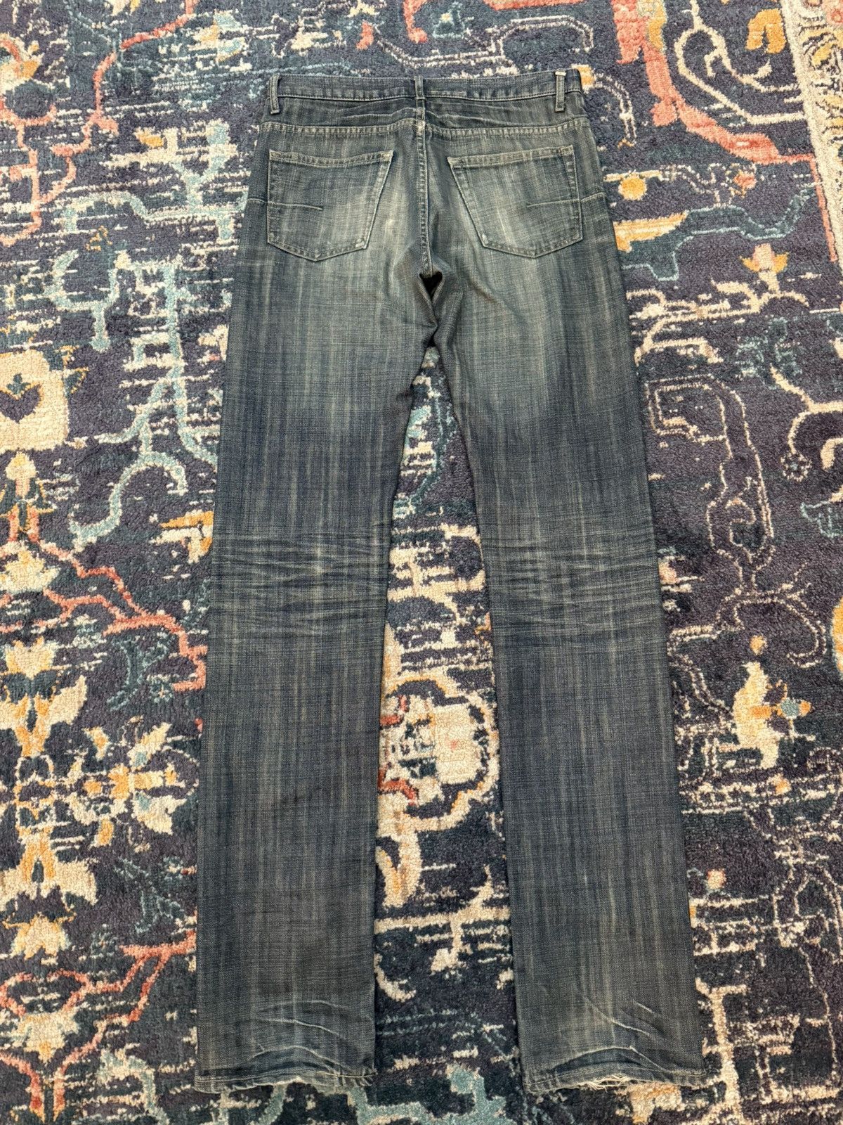 Hedi Slimane Dior Homme runway coated glitter denim Size US 28 / EU 44 - 3 Thumbnail