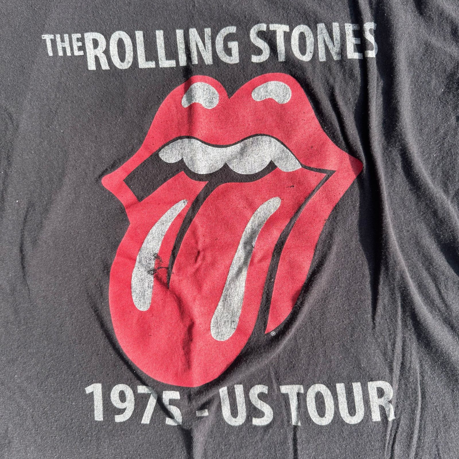 The Rolling Stones Rolling Stones 1975 US Tour Repro Tee XL Black Tongue Logo Size US XL / EU 56 / 4 - 3 Thumbnail