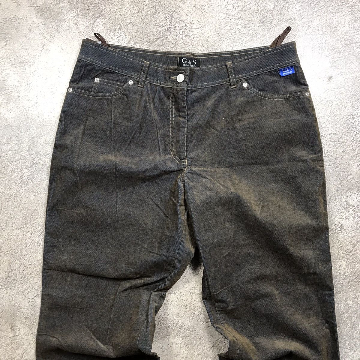 Vintage Vintage 90s Baggy Cargo Pants Olive Grunge Workwear Faded 32 Size 32" / US 10 / IT 46 - 3 Thumbnail