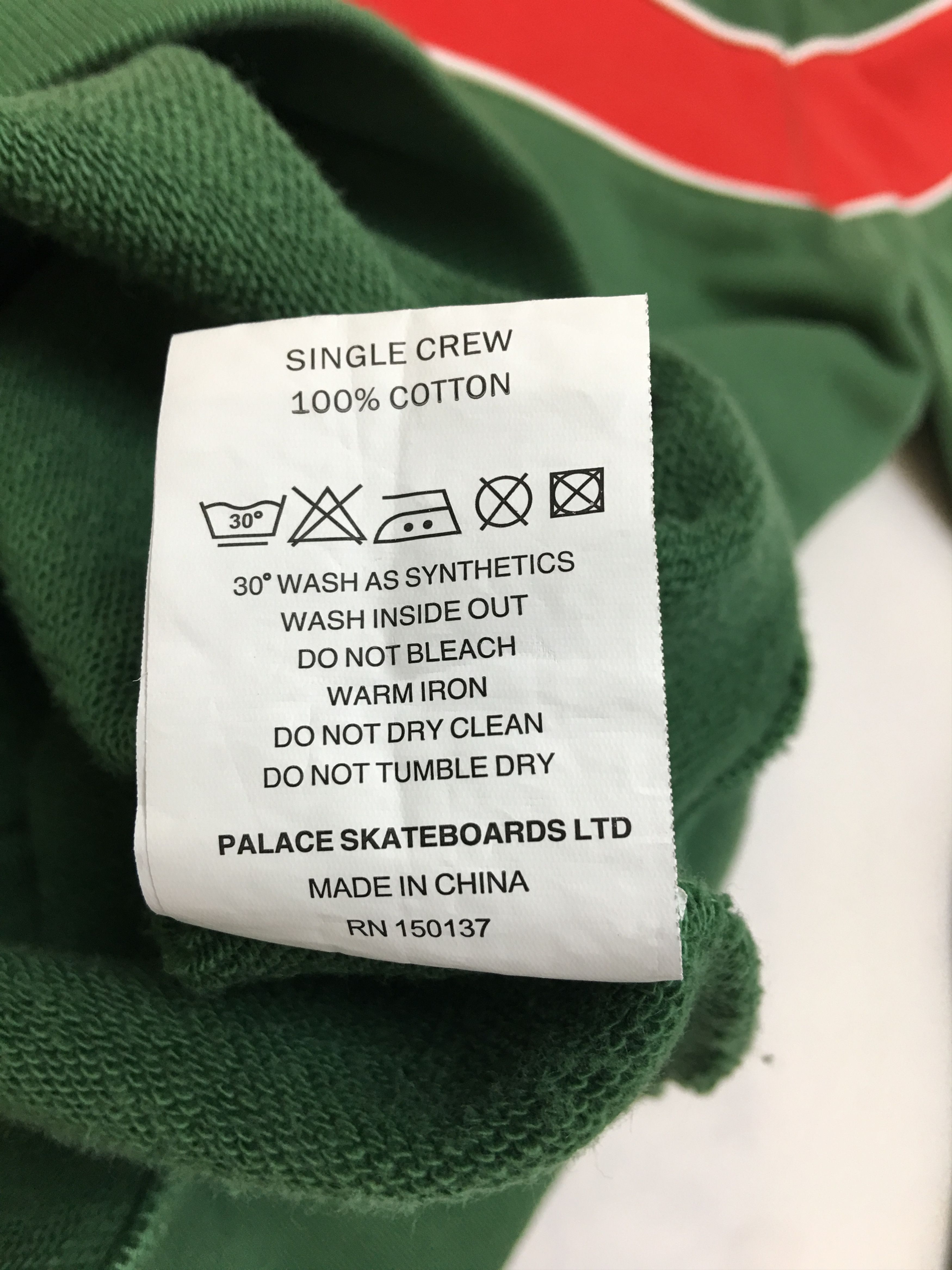 Palace Palace Skateboards Single Crew Terry Sweatshirt Large 2020FW Size US L / EU 52-54 / 3 - 9 Thumbnail