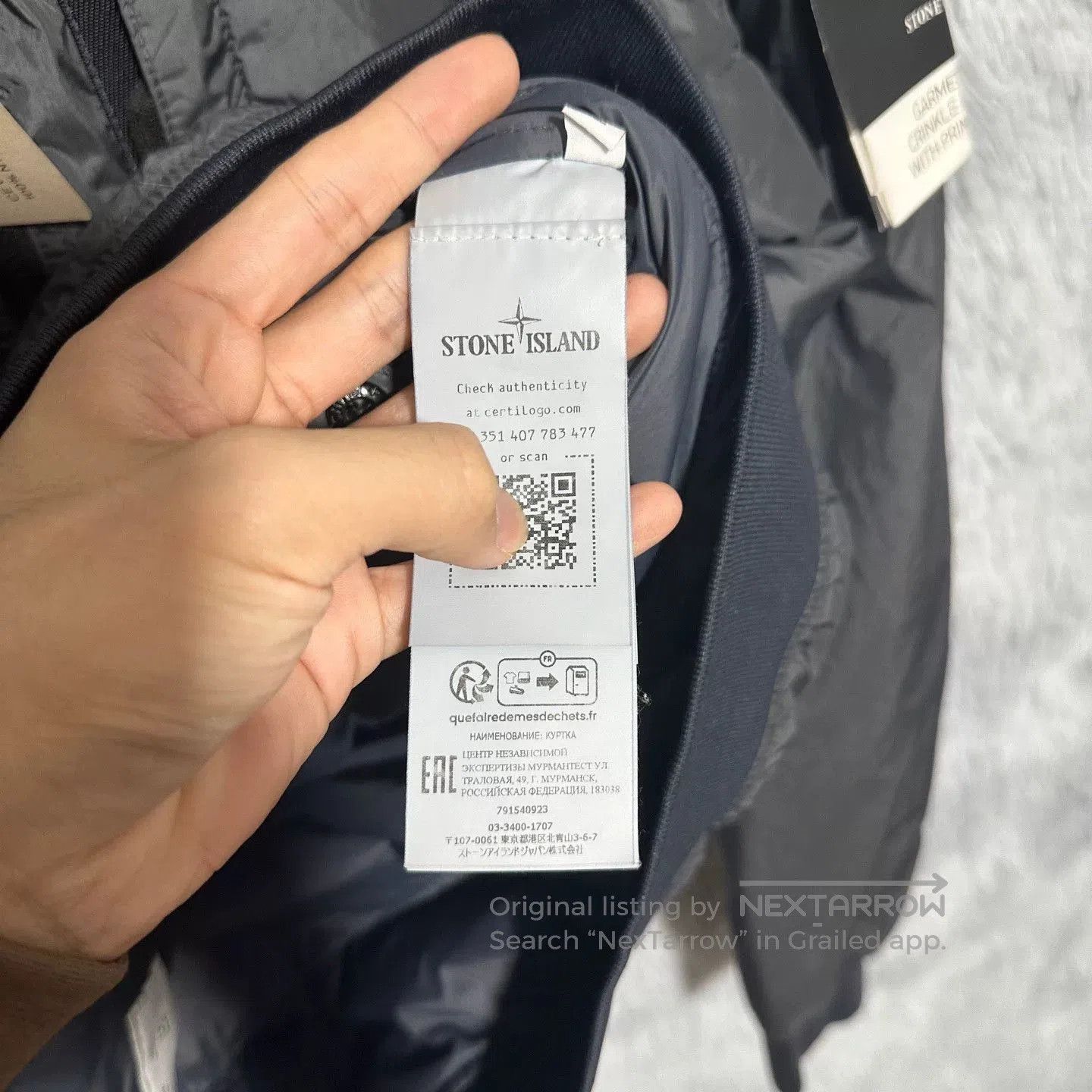 Stone Island stone island nylon padded jacket charcoal gray. Size US L / EU 52-54 / 3 - 5 Thumbnail