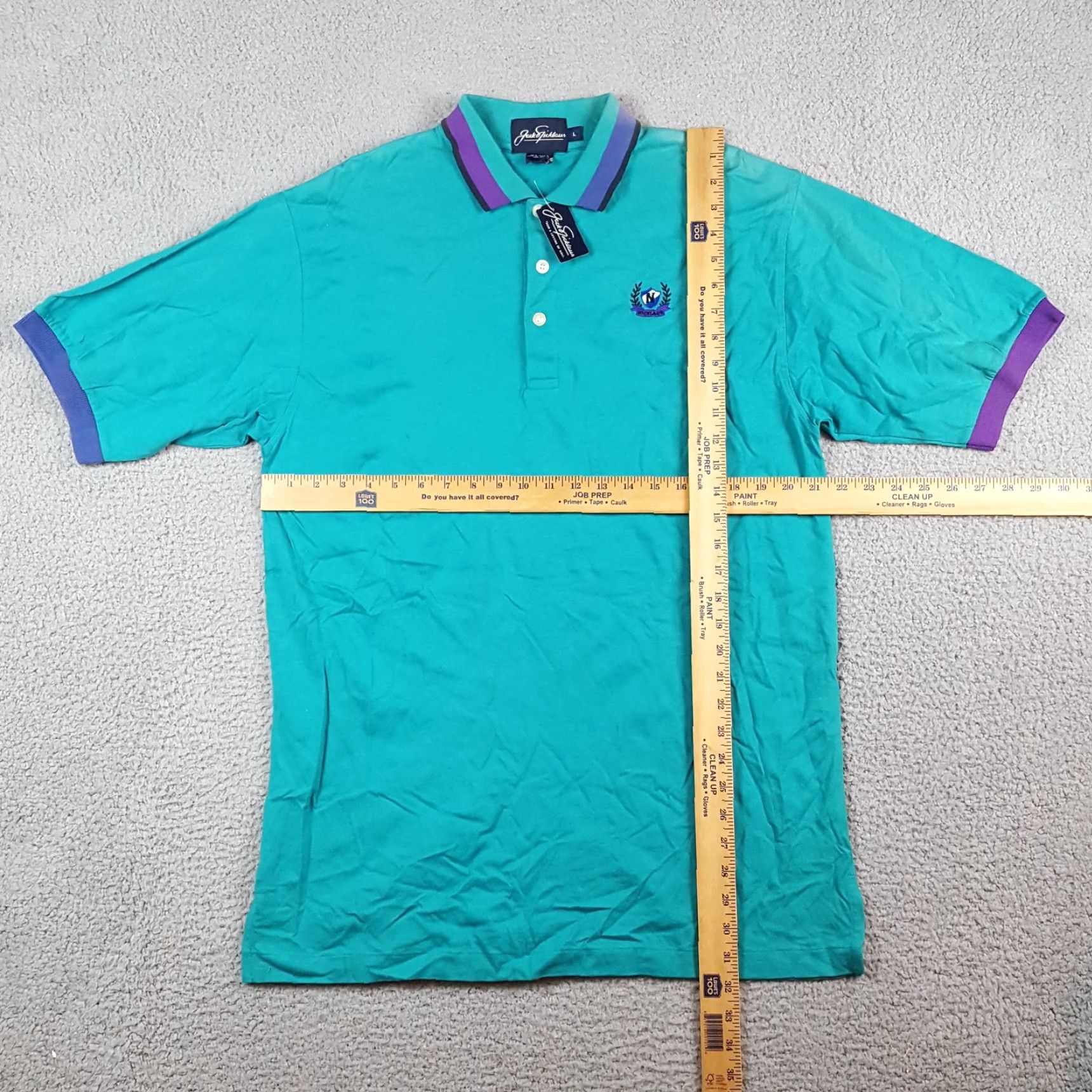 Vintage VINTAGE Jack Nicklaus Polo Shirt Teal Men L Short Sleeve Collared Button Polo Shirt Size US L / EU 52-54 / 3 - 6 Thumbnail