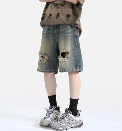 Other Washed vintage ripped casual denim shorts Size US 32 / EU 48 - 6 Thumbnail