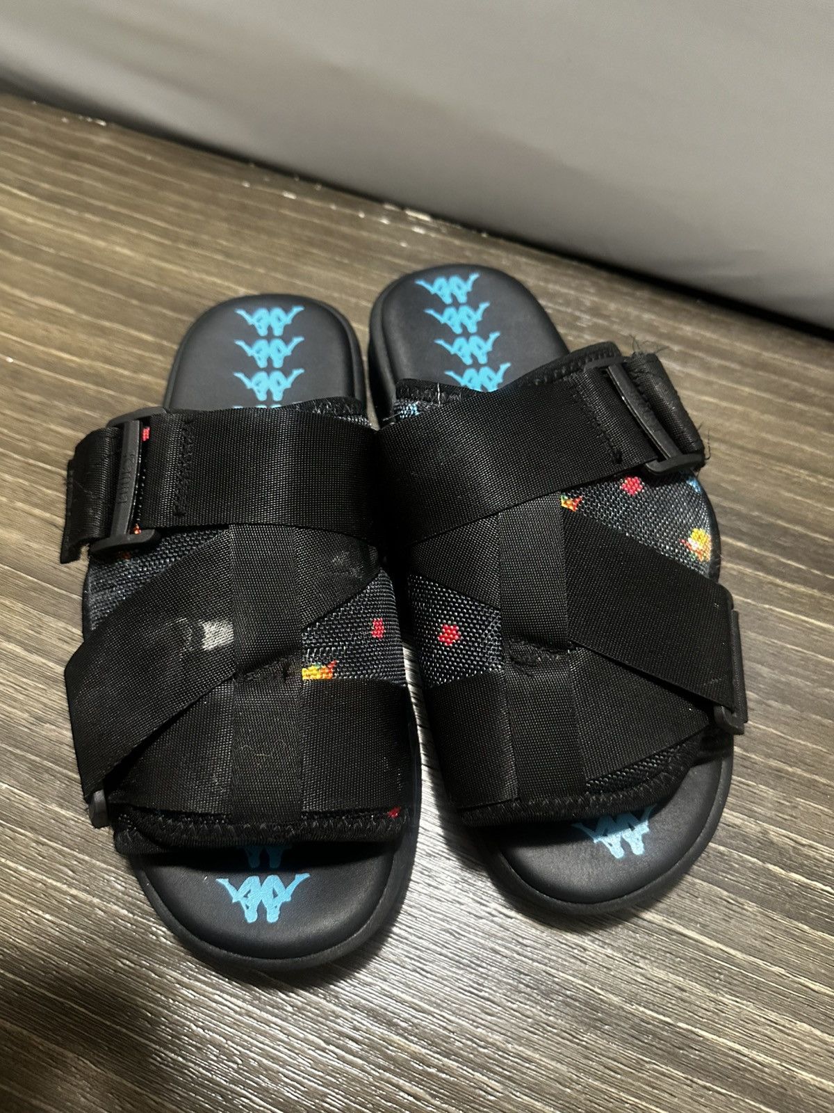 Kappa Black Kappa sandals with blue accents Size US 9.5 / EU 42-43 - 3 Thumbnail