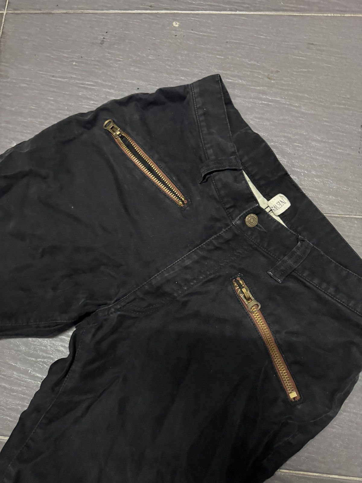 Vintage Daily News Punk Style Suede Denim Size US 32 / EU 48 - 2 Thumbnail
