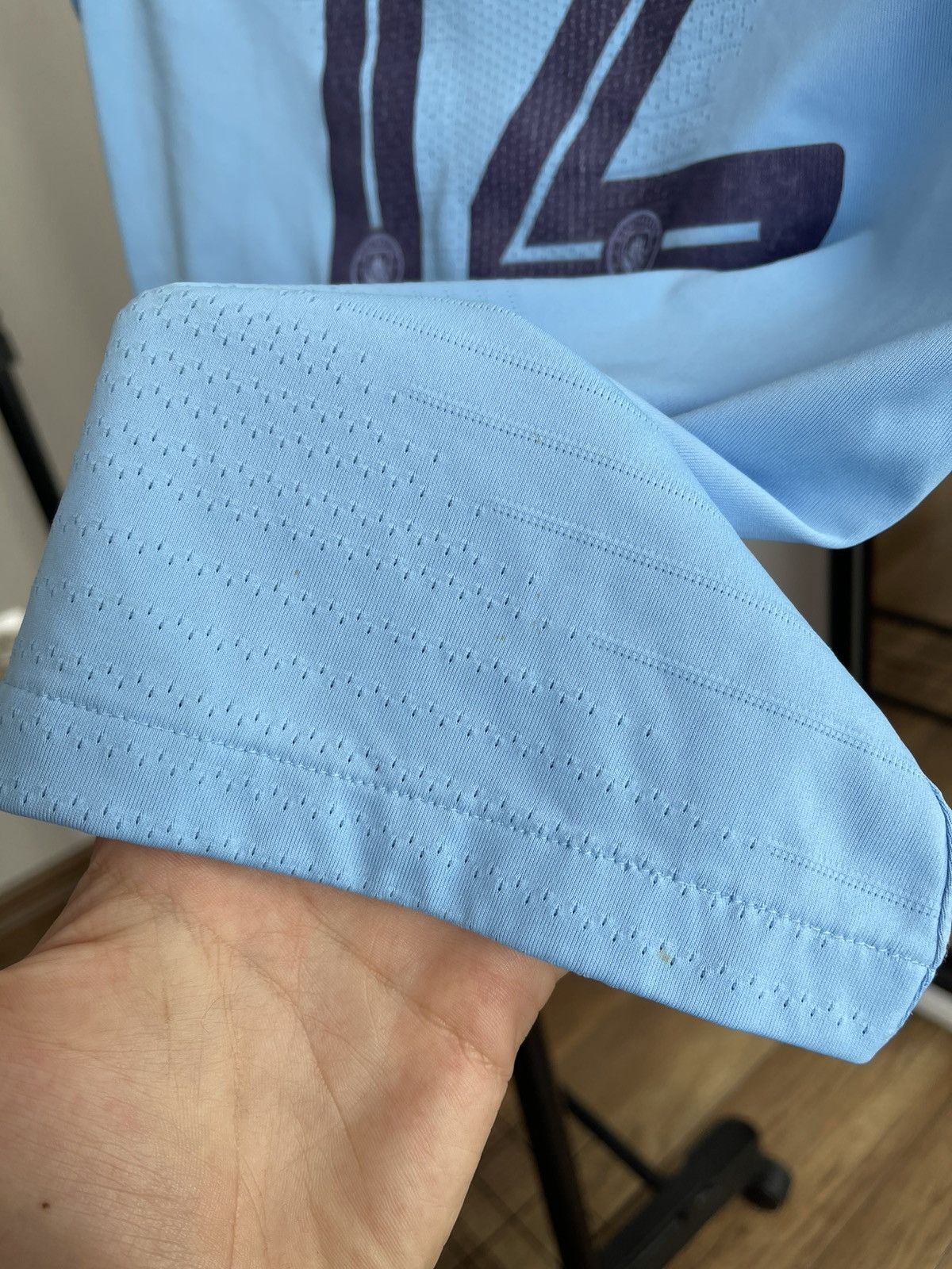 Nike 2018/2019 Nike Manchester City Player Issue Match Worn Shirt Size US S / EU 44-46 / 1 - 19 Thumbnail