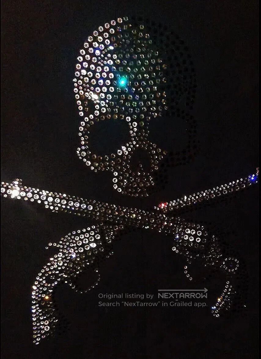 Mastermind Japan Black Skull & Cross Guns Crystal-Embellished Blazer. Size US M / EU 48-50 / 2 - 3 Thumbnail