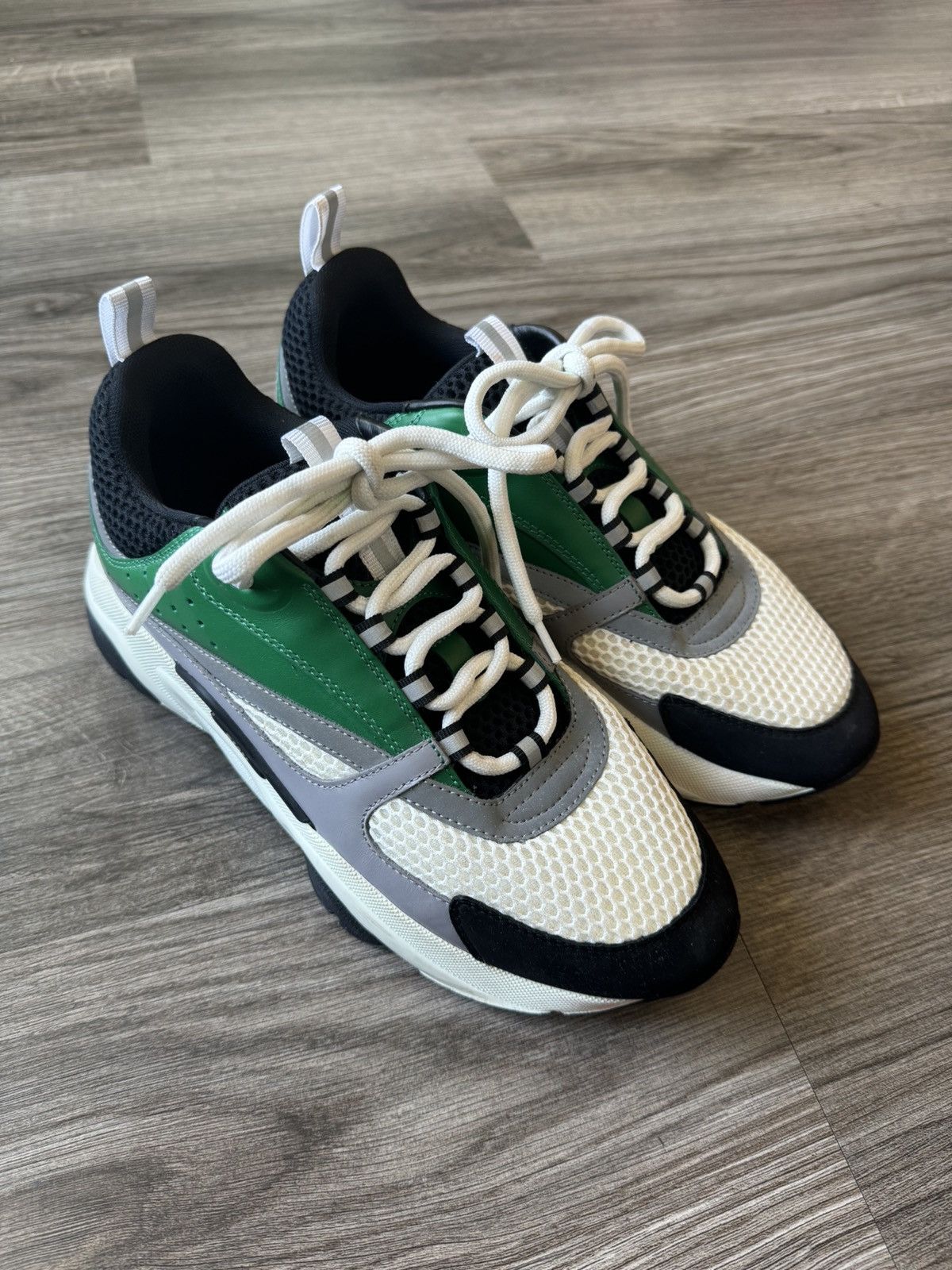 image of Christian Dior Monsieur x Dior B22 White/green/black Shoes, Men's (Size 8)