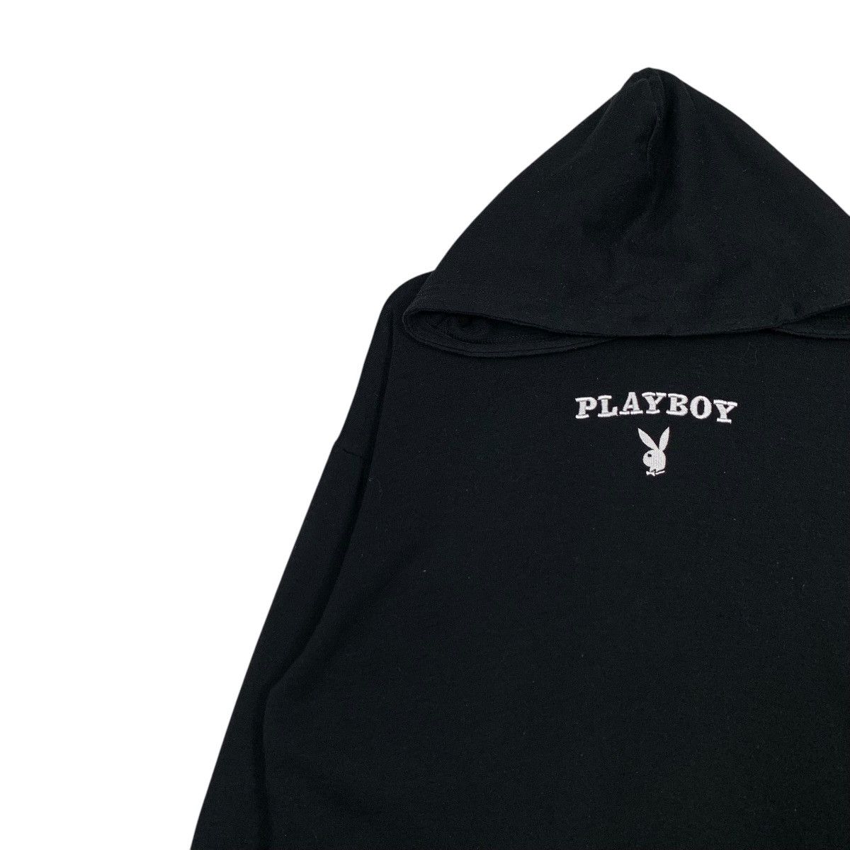 Playboy PLAYBOY BUNNY Center Logo Crop Hoodie Sweatshirt #2638-C118 Size M / US 6-8 / IT 42-44 - 3 Thumbnail
