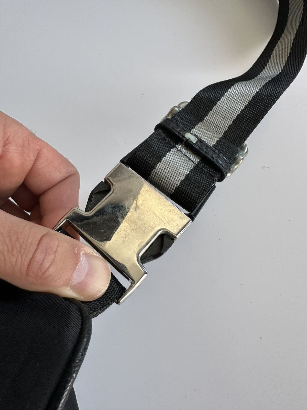 Gucci GUCCI 449182 Black GG Nylon Unisex Belt Bag Waist Size ONE SIZE - 7 Thumbnail