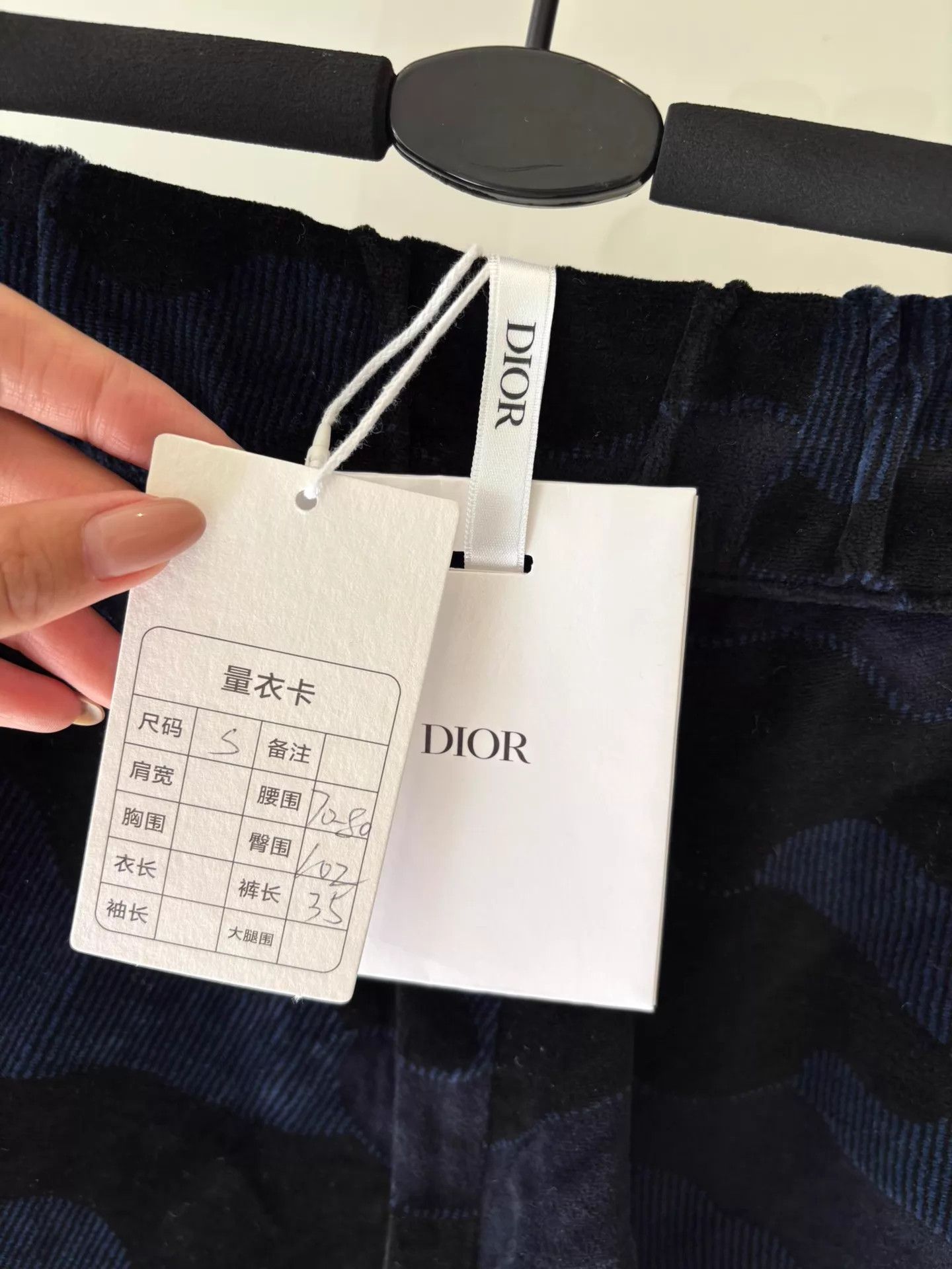 Dior Dior Navy Camo Velvet Elastic Waist Shorts S NWT Size 26" / US 2 / IT 38 - 3 Thumbnail