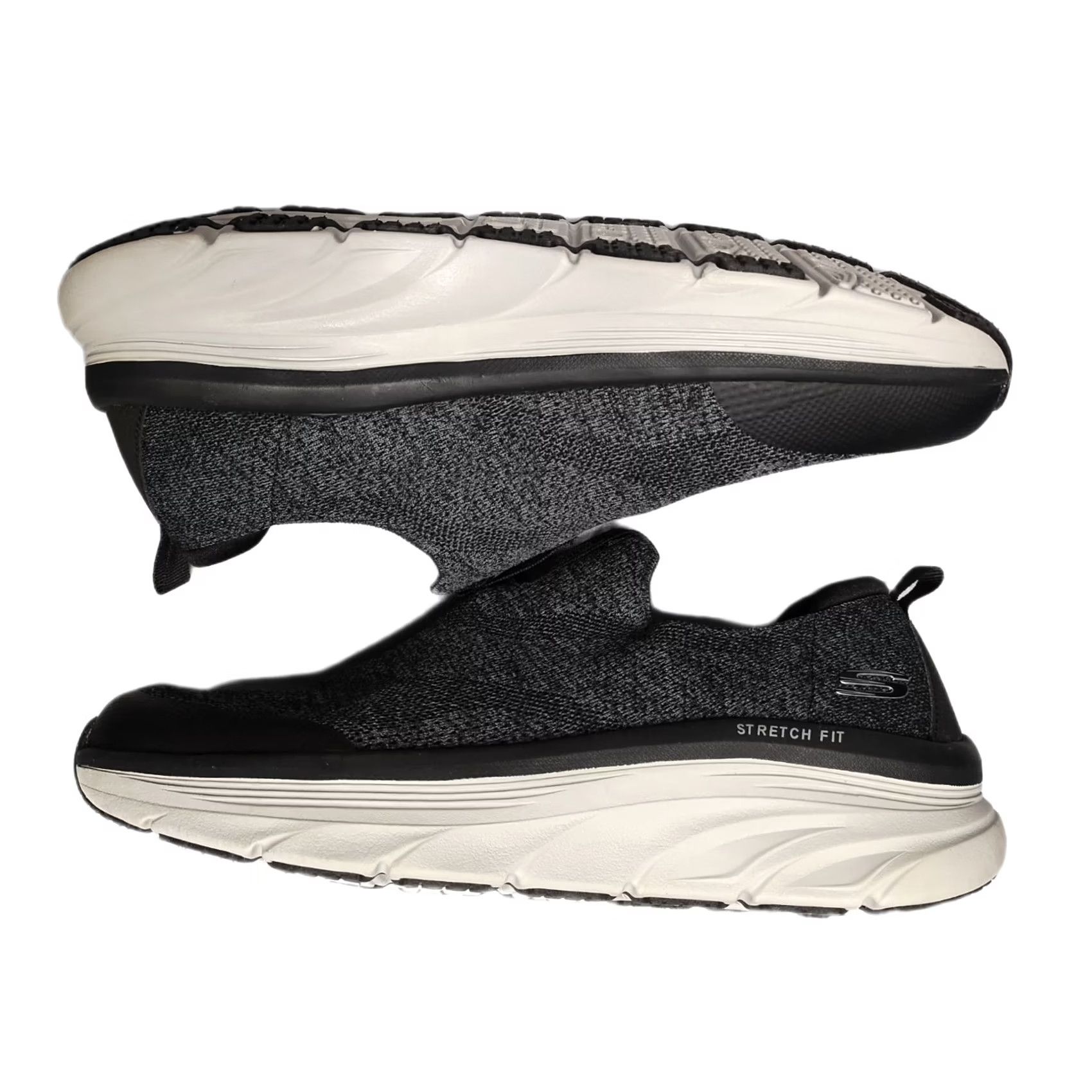 SKECHERS Skechers D'Lux Walker Sneakers Mens Size 11 Black Gray Stretch Fit Memory Foam Size US 11 / EU 44 - 2 Thumbnail
