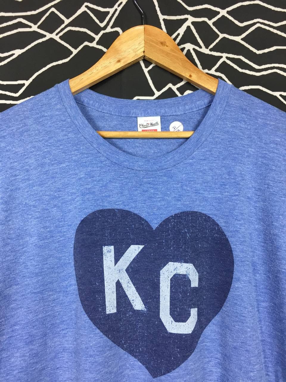 Vintage Vtg Charlie Hustle Kansas City KC Heart Logo Tee Size US L / EU 52-54 / 3 - 3 Thumbnail