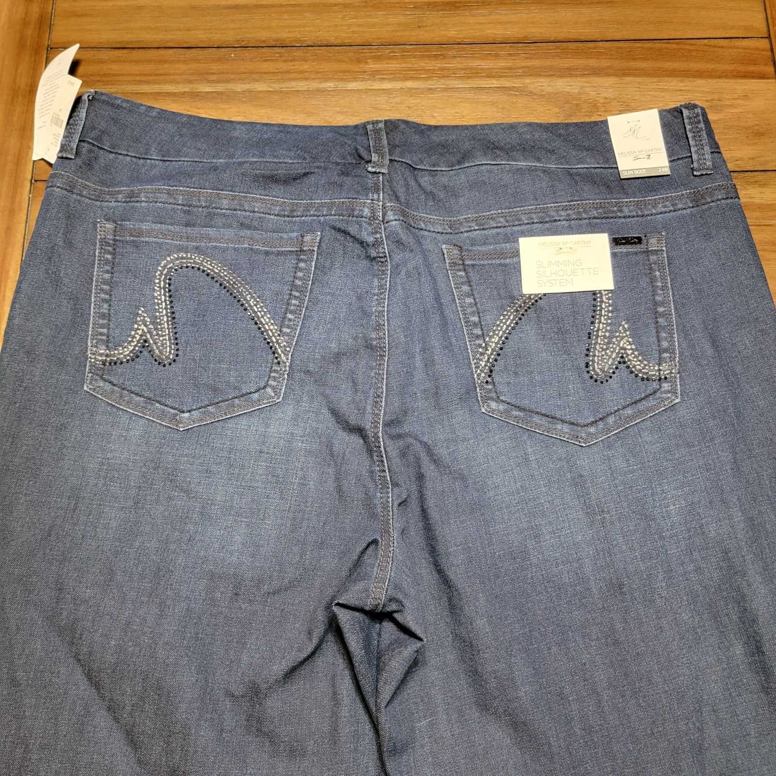 Seven 7 Melissa McCarthy X Seven7 Slim Boot Jeans - Size 24W NWT Size 42" / US 20 - 5 Thumbnail
