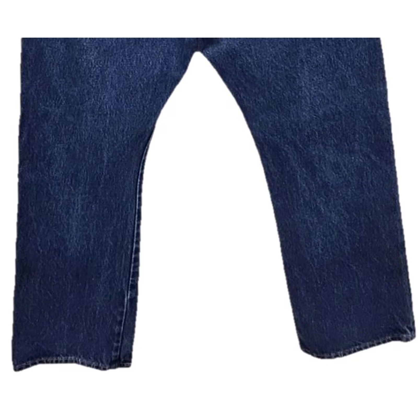 Levi's Levi’s 517 Bootcut Jeans 38x30 Blue Denim Distressed Regular Men Cowboy Work Denim Medium Wash Mexico Size US 38 / EU 54 - 7 Thumbnail