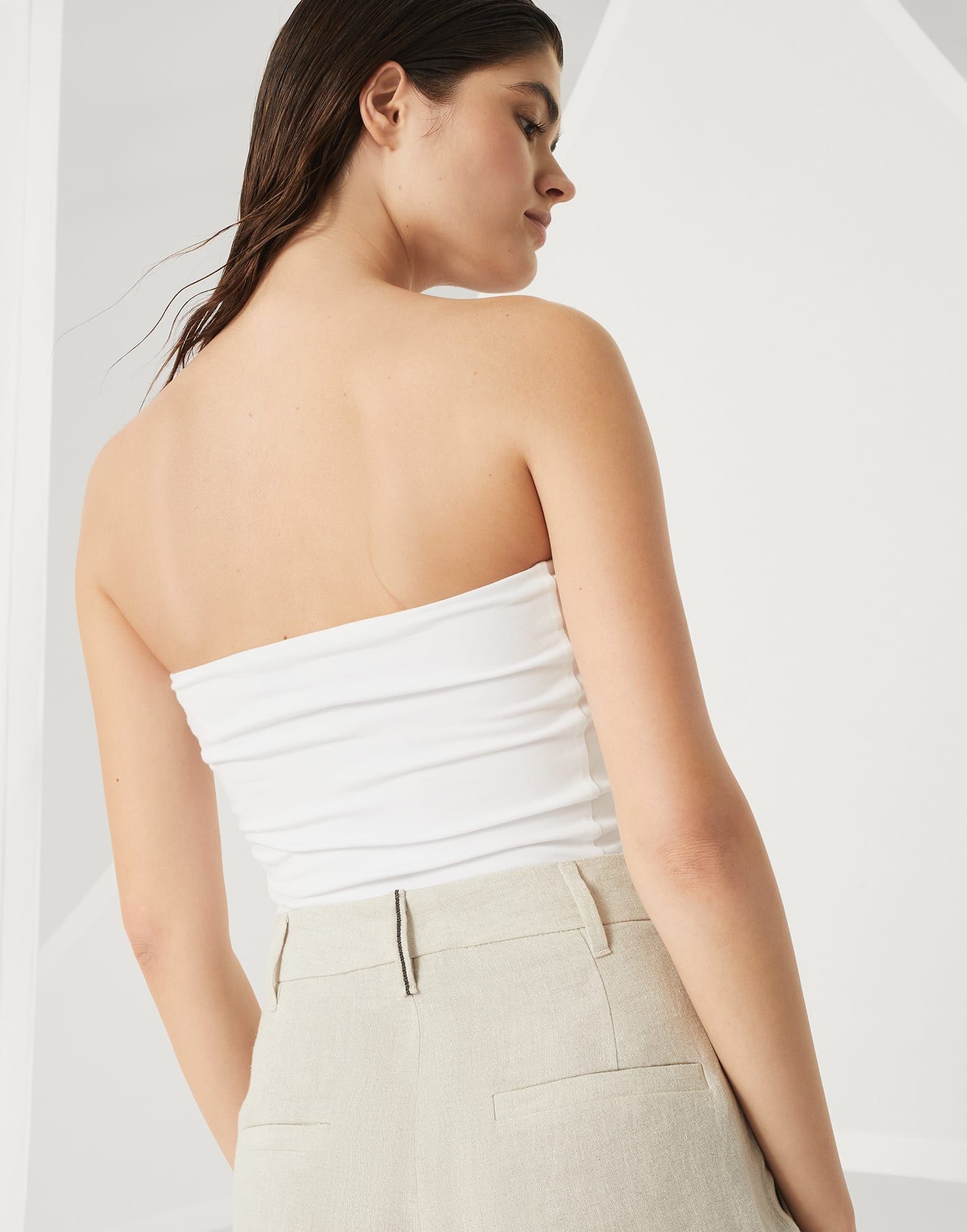 Brunello Cucinelli o1la1rc1a0326 Linen Sparkling Canvas Slouchy Trousers Beige Size 25" / US 0 / IT 36 - 3 Thumbnail