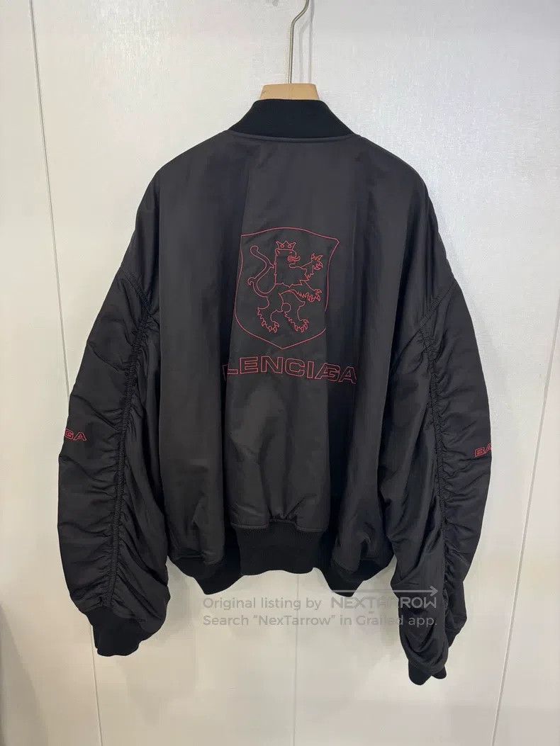 Balenciaga Balenciaga Manchester United Embroidered Flight Jacket Size US XXS / EU 40 - 2 Thumbnail