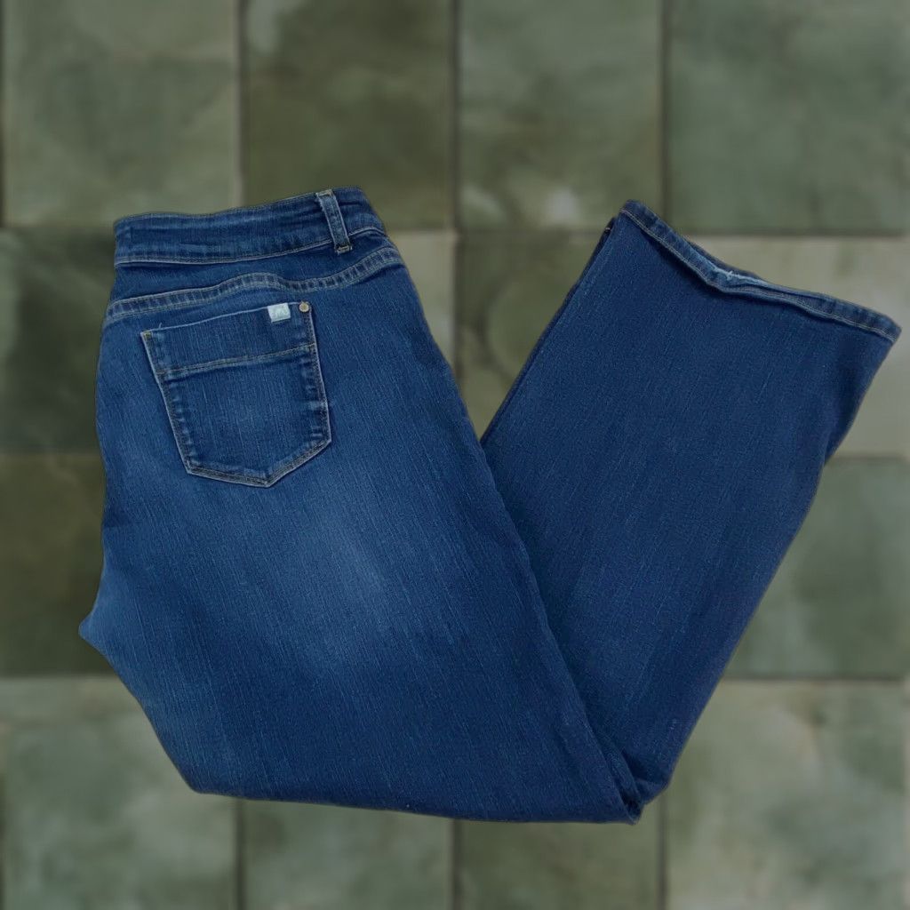 Vintage Womens Mantaray Denim Jeans Bootcut Regular Blue Extra Large XL Size 36" / US 14 / IT 50 - 1 Thumbnail