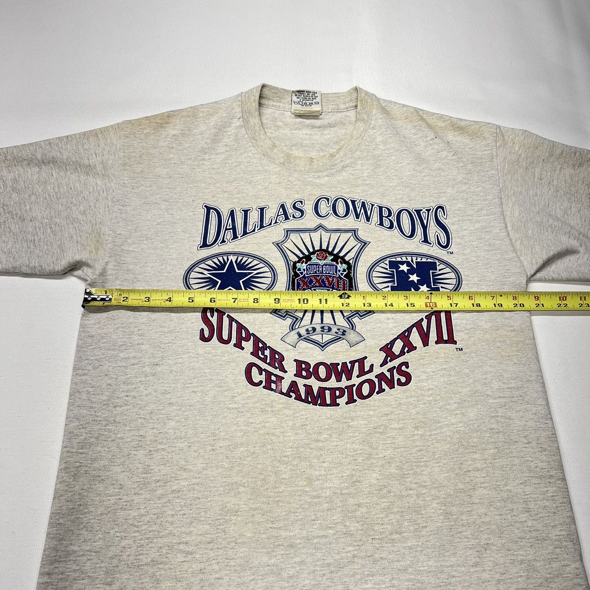 Nutmeg × Vintage VTG Dallas Cowboys Tee Shirt Grey Champion Rose Bowl 90s Size US L / EU 52-54 / 3 - 24 Thumbnail