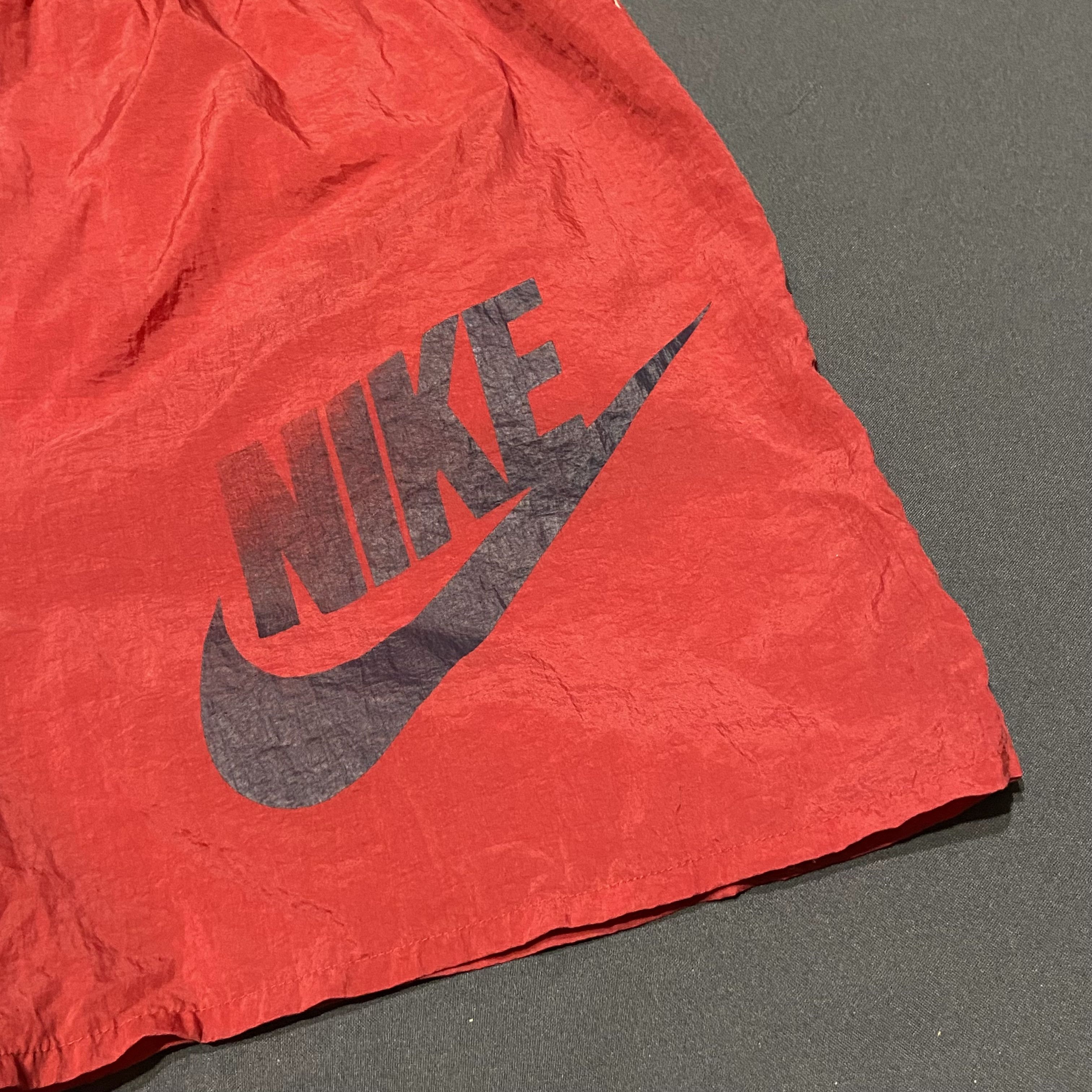 Nike × Vintage Vintage 90s Nike Travis Scott Big Swoosh Lined Shorts Size US 35 - 4 Thumbnail