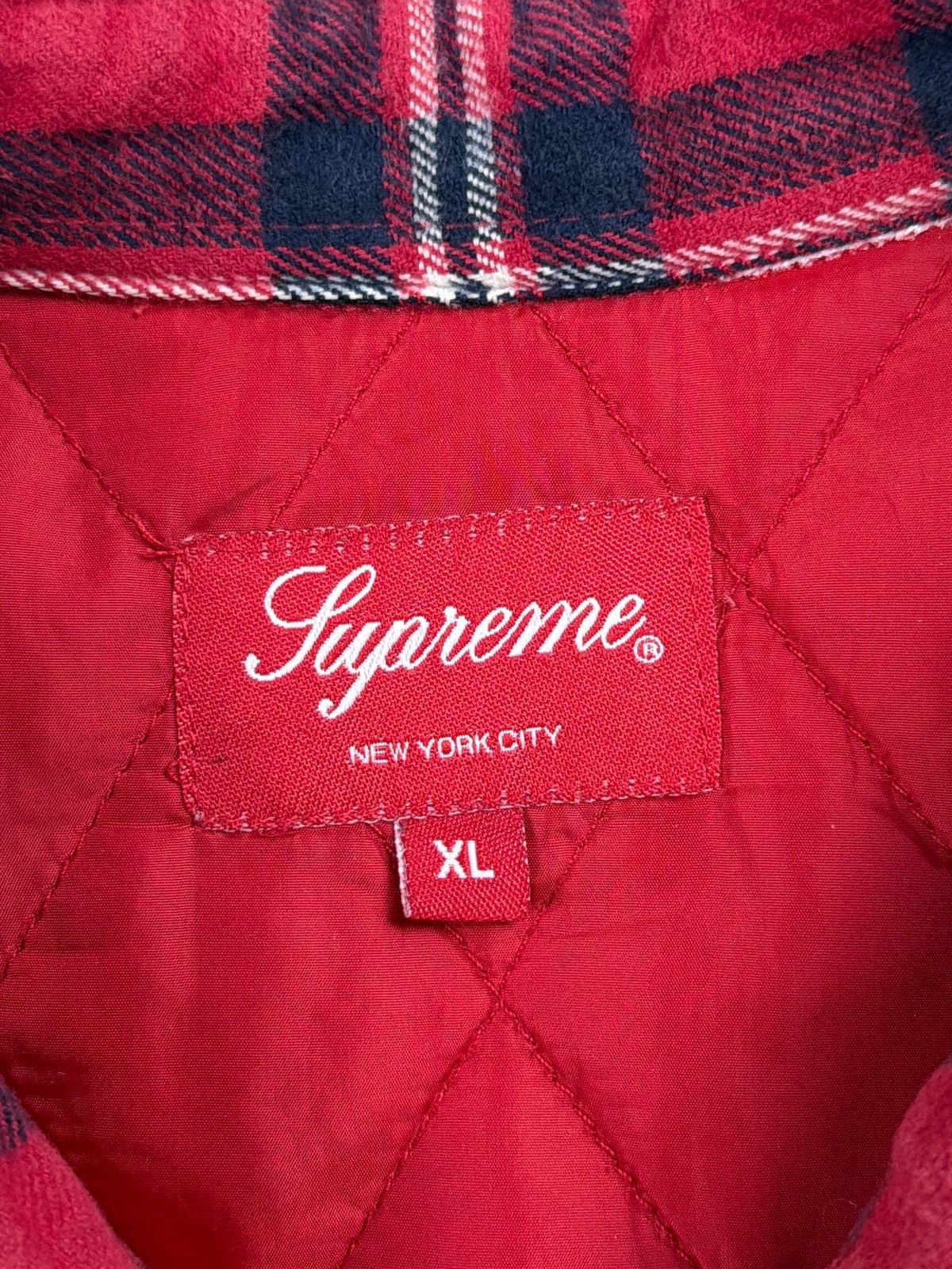 Supreme Supreme Quilted Flannel fw 19 jacket skate streetwear Size US XL / EU 56 / 4 - 4 Thumbnail